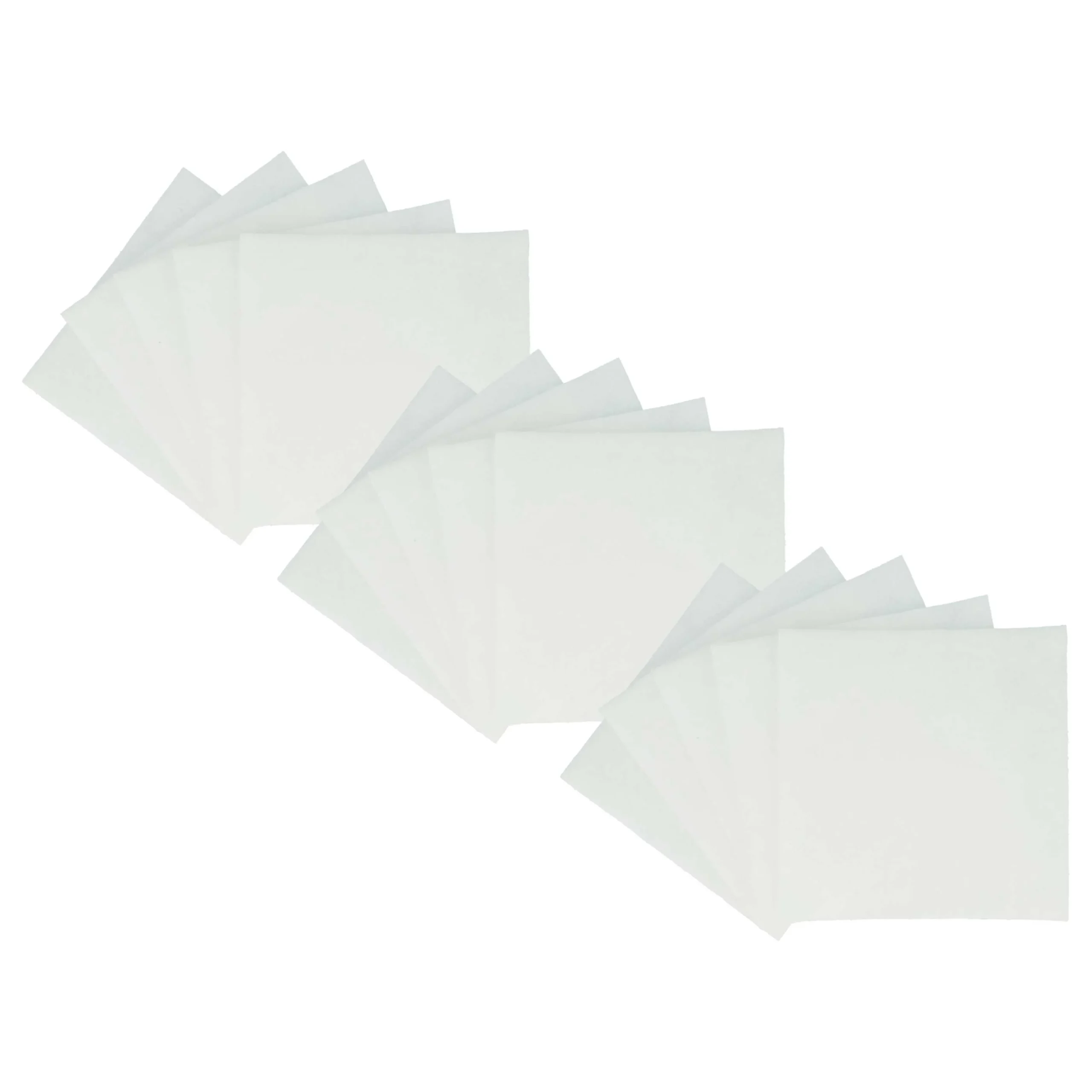 15x Filtre à air remplace Lunos 2/FSA, 034185, 034185, 2/FSA pour aération Lunos - Classe filtre G2, blanc