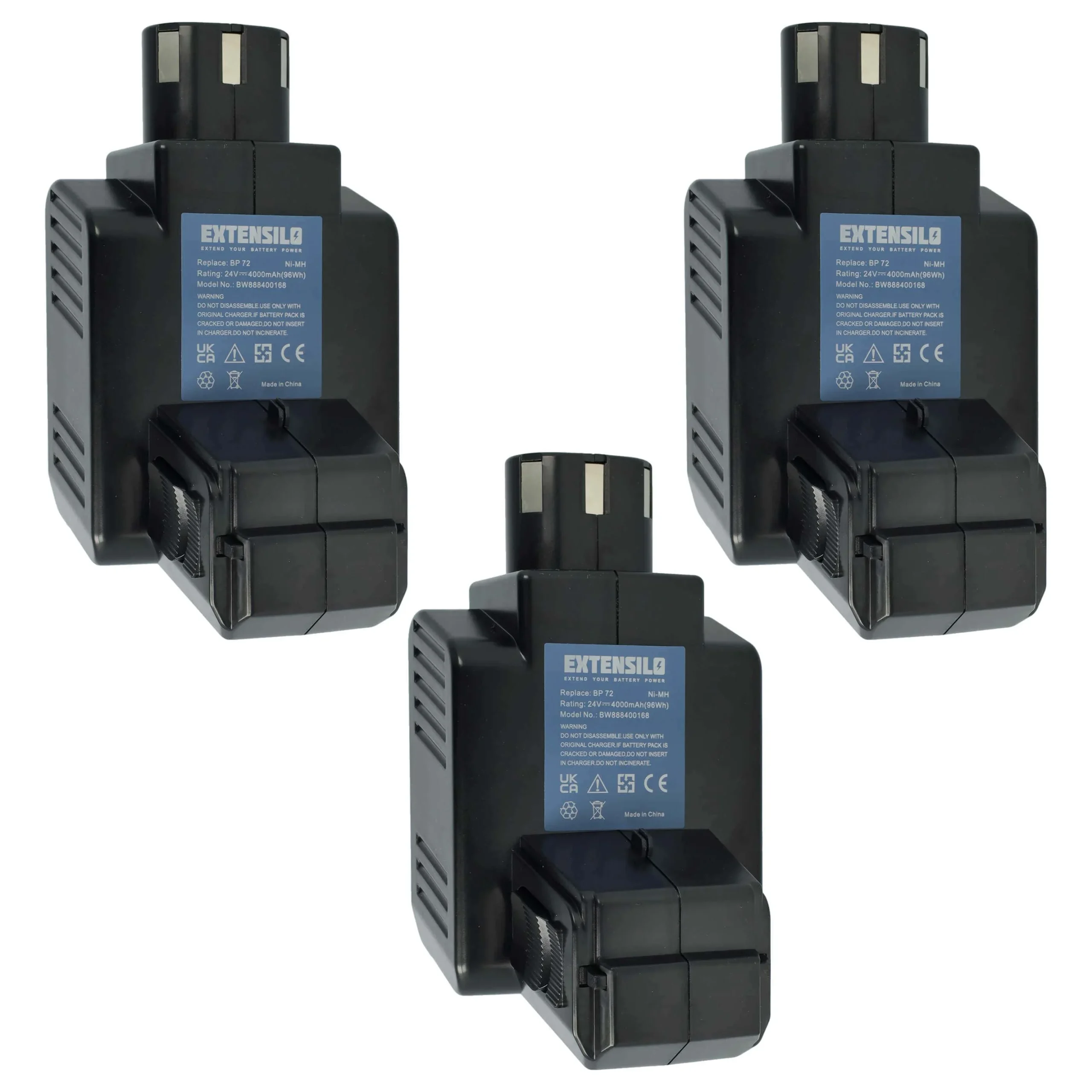 Batterie (3 pcs.) remplace Hilti BP72, BP60, 331530, BP40 outil électrique Hilti - 4Ah 24V NiMH