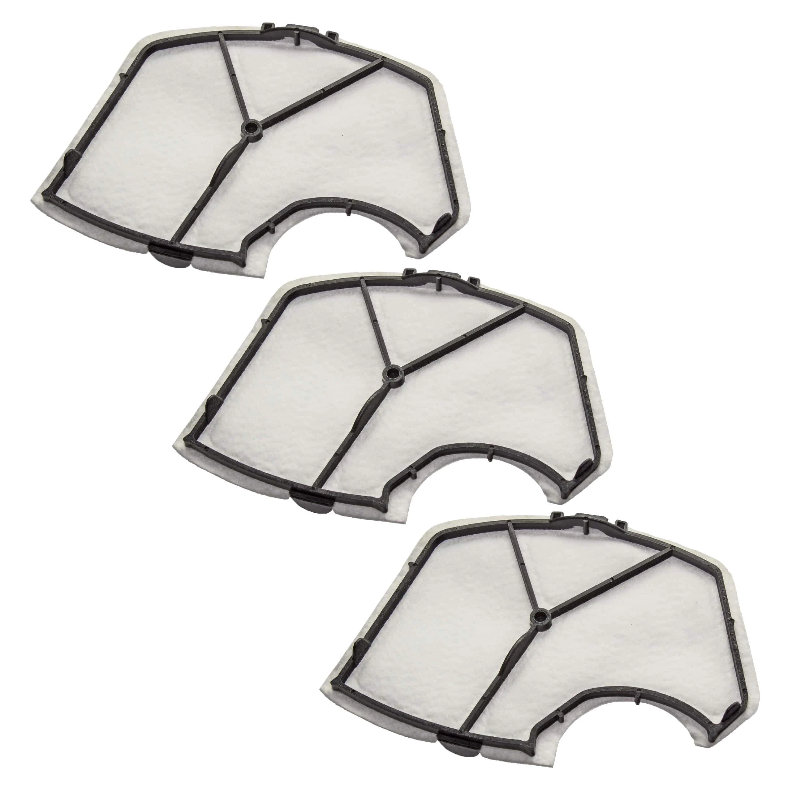 3x Filtre pour aspirateur Vorwerk Kobold VK140, VK150, 140, 150 - filtre protection moteur, 10,3 x 14,3 cm