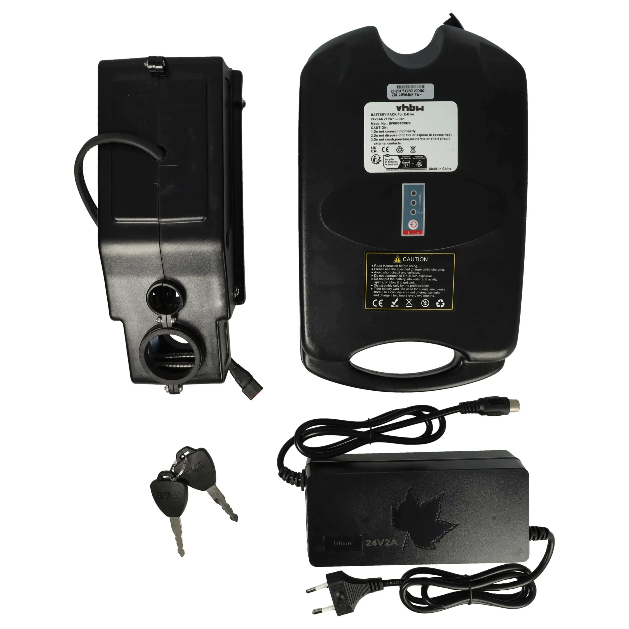 vhbw Batterie + socle et chargeur pour E-Bike - 9 Ah