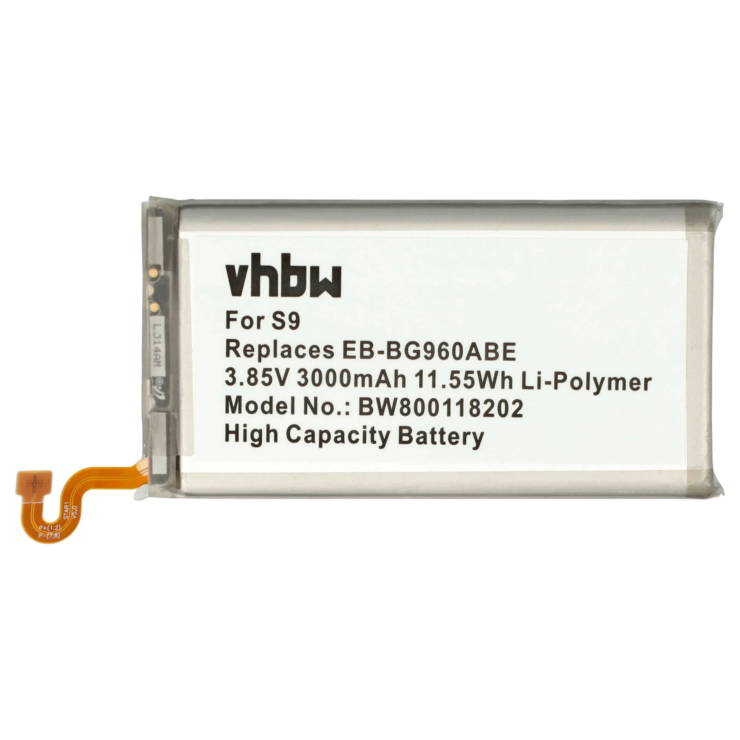 Batterie remplace Samsung EB-BG960ABE téléphone portable Samsung - 3000mAh 3,85V Li-polymère