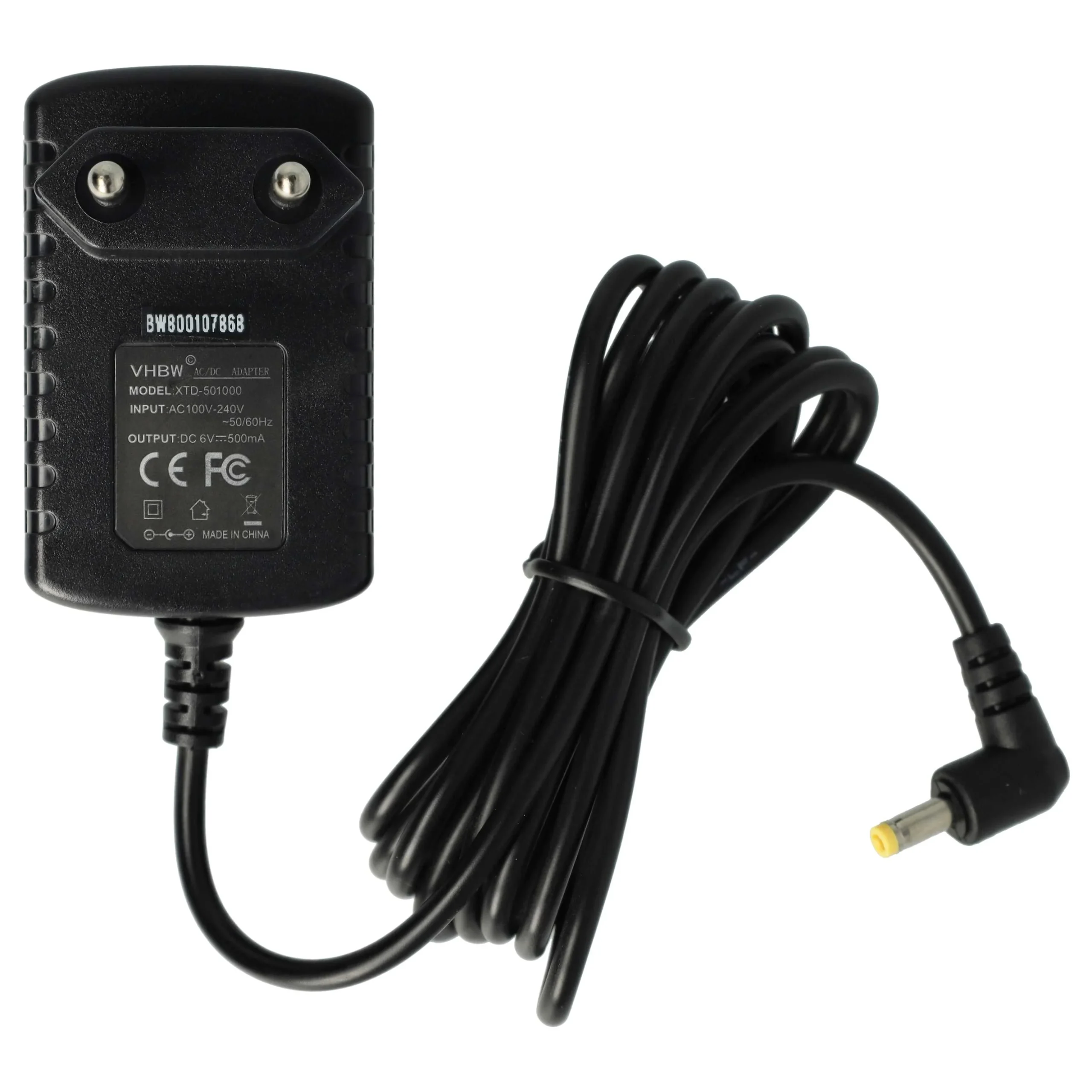 Bloc d'alimentation pour tensiomètre Omron M300, M500, X4 Smart, X7 Smart, M400 comfort - 111 cm, 6 V