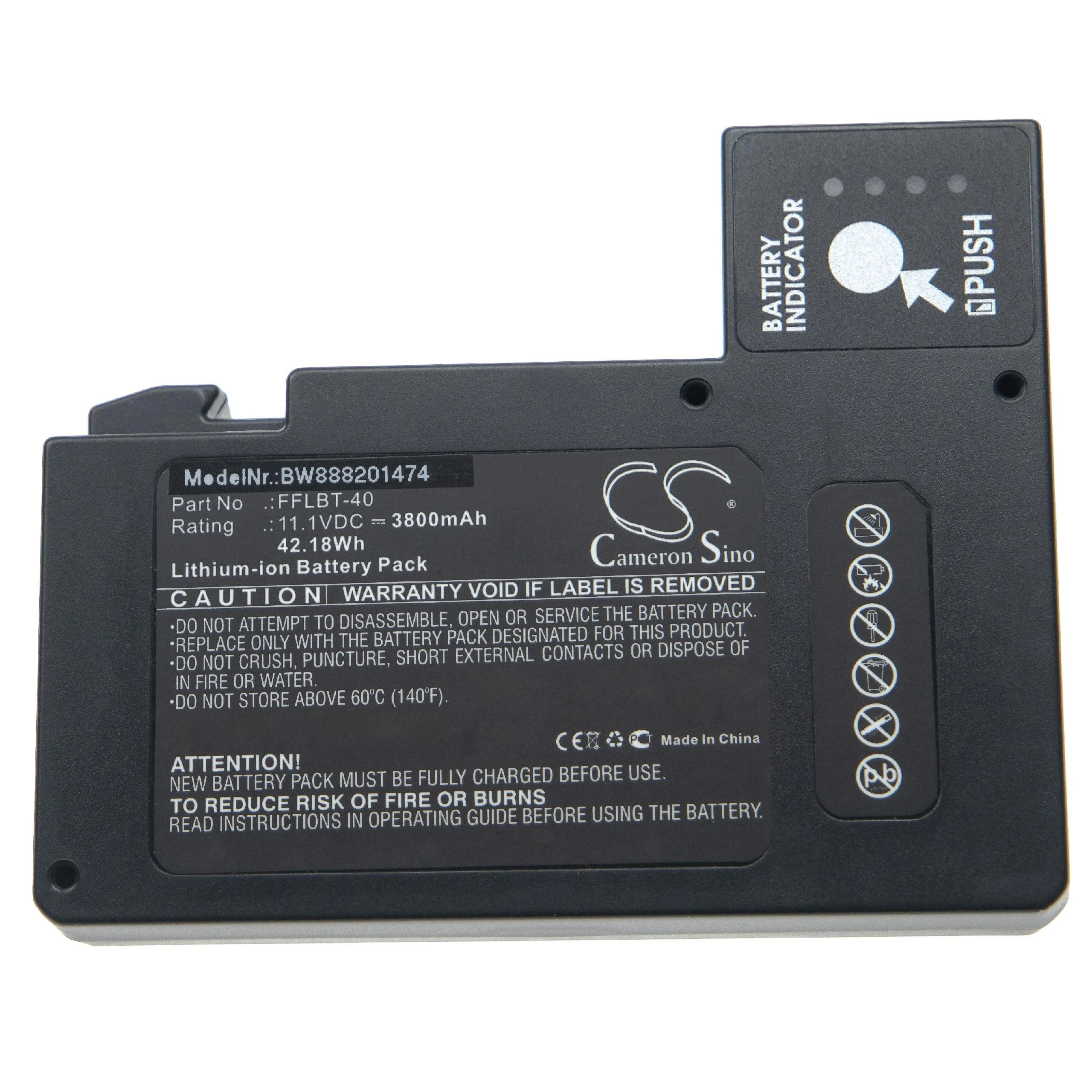 Batterie remplace INNO FFLBT-40 soudeuse - 3800mAh 11,1V Li-ion