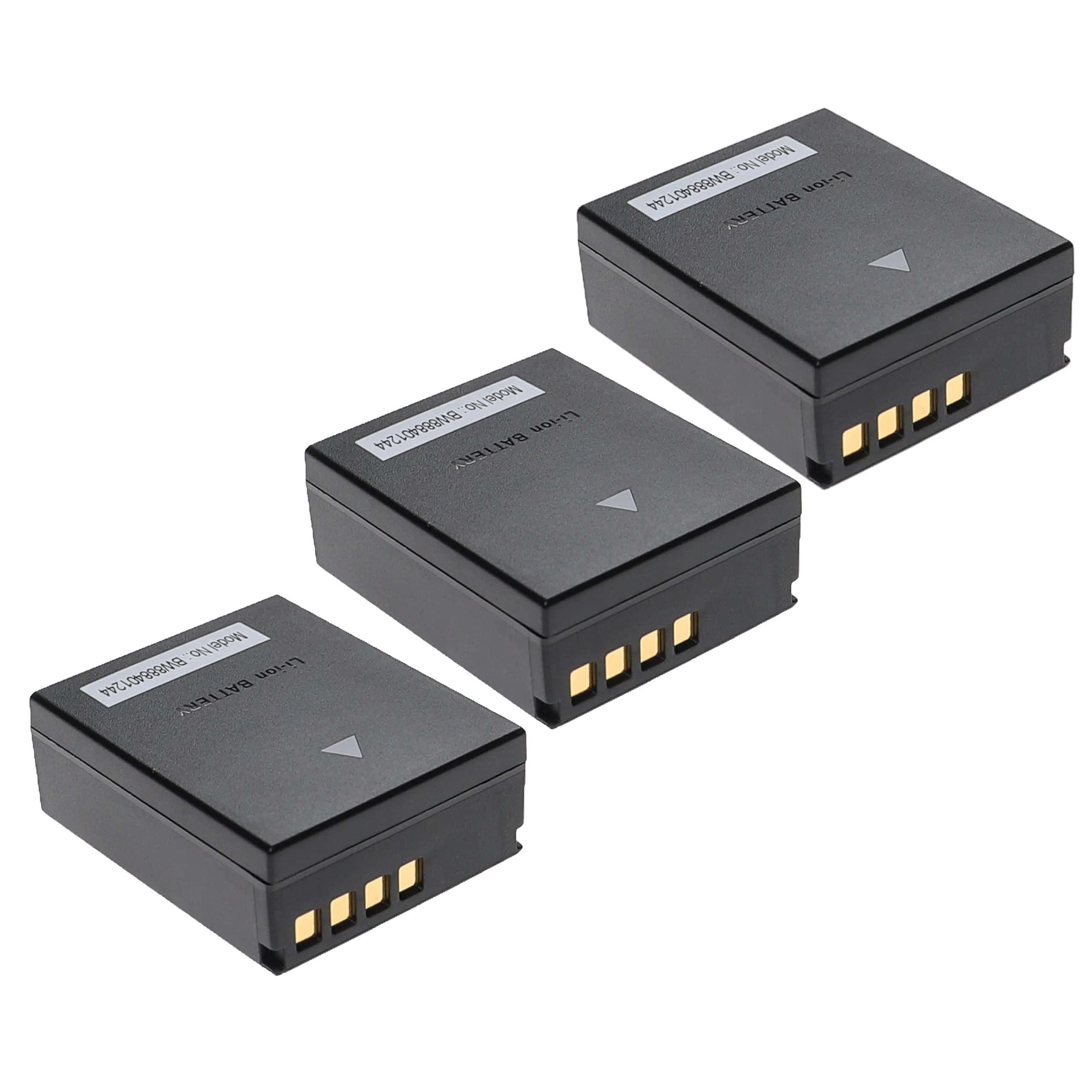 3x Batteries remplace Olympus BLH-1 pour appareil photo Olympus- 2000mAh 7,4V Li-ion