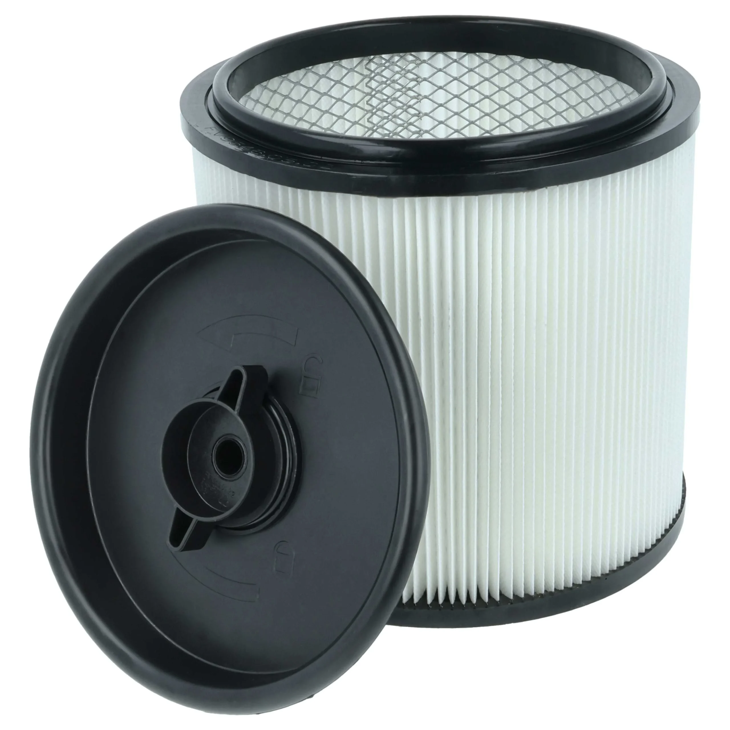 Filtre remplace EINHELL Accessory 2351126 pour aspirateur Einhell - filtre plissé, noir / blanc