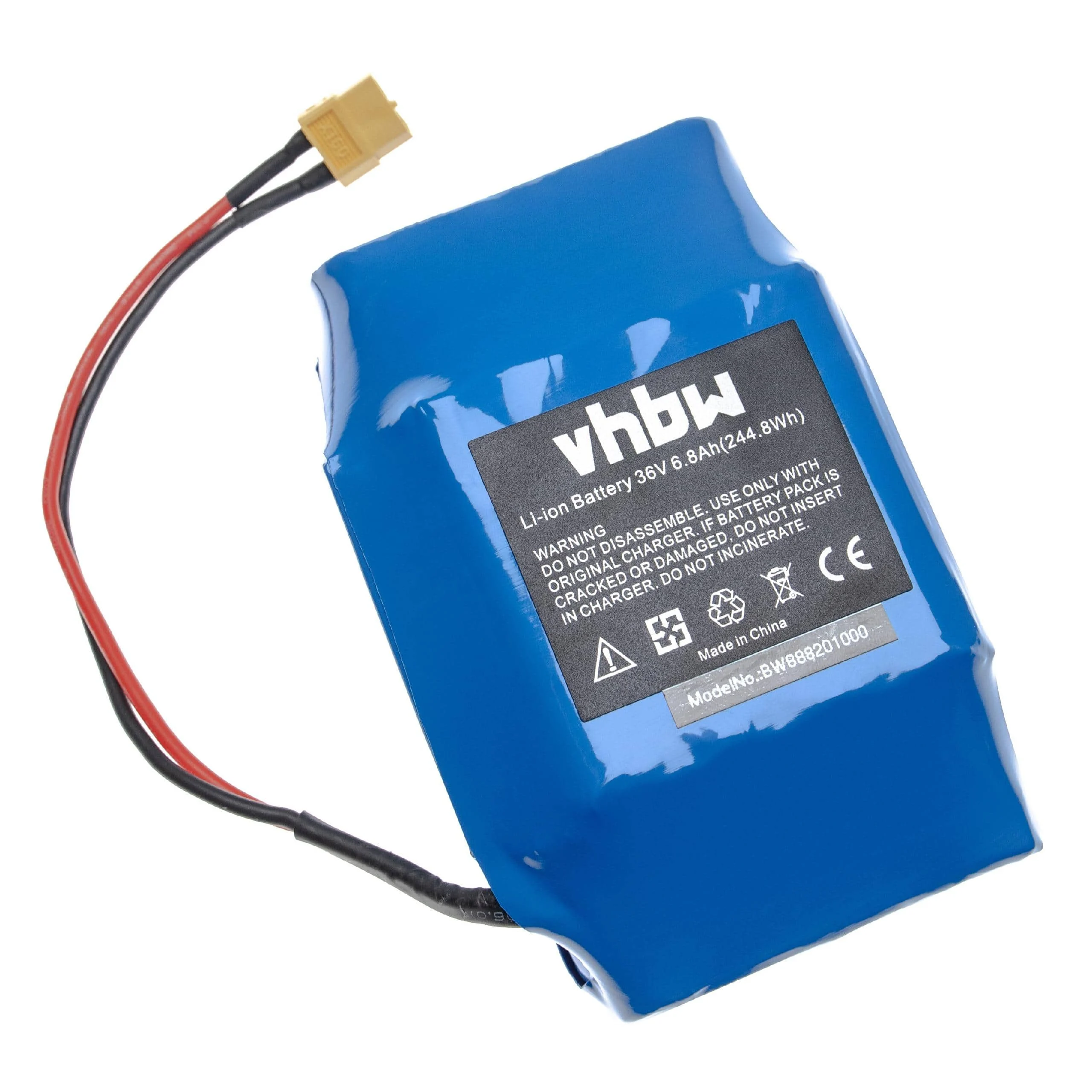 Batterie remplace Bluewheel 10IXR19/65-2, HPK-11 gyropode - 6800mAh 36V Li-ion + câble