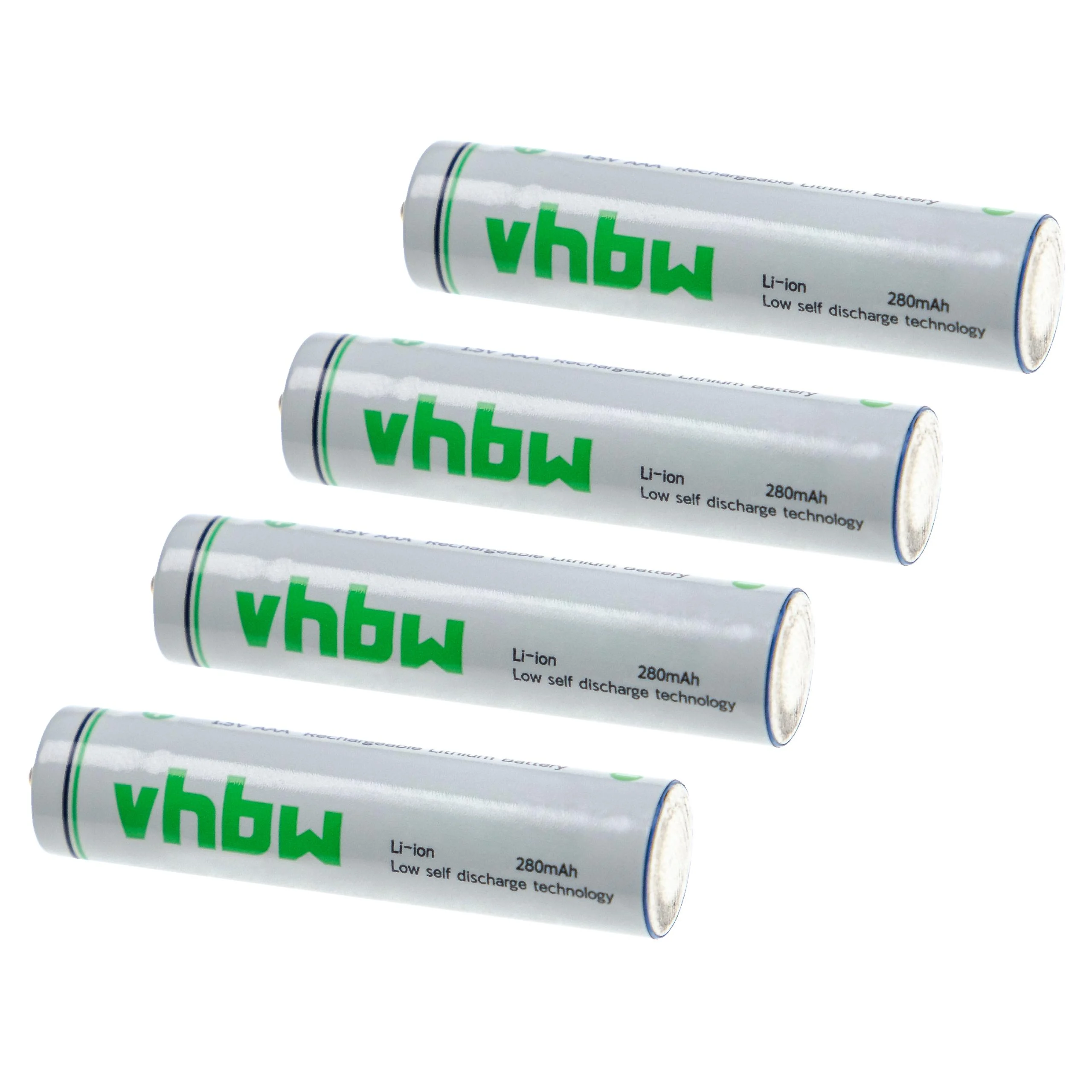 Batterie (4 pcs.) pour divers appareils- 280mAh 1,5V Li-ion