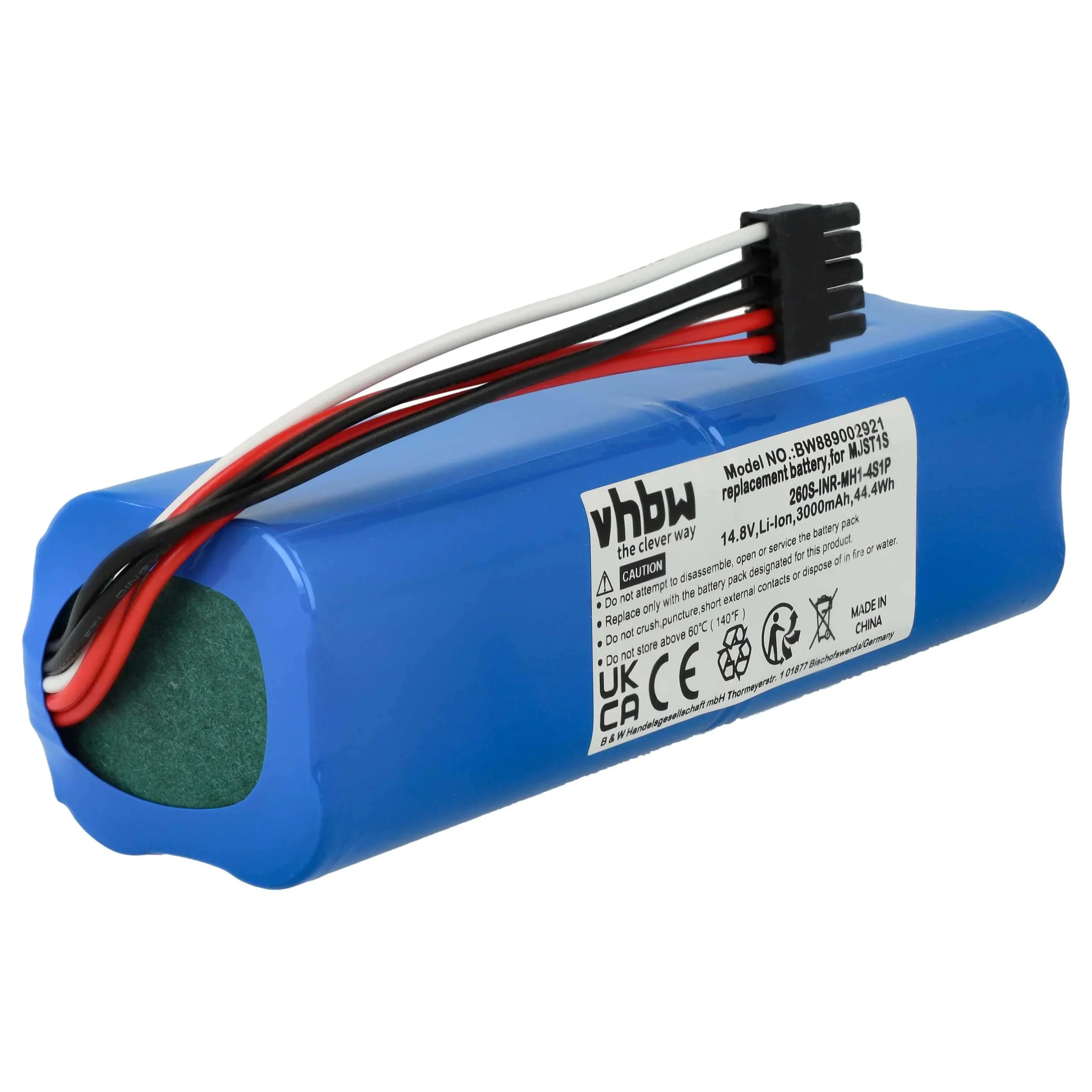 Batterie remplace Xiaomi 260S-INR-MH1-4S1P, 260MX2 pour robot aspirateur Xiaomi - 3000mAh 14,8V Li-ion
