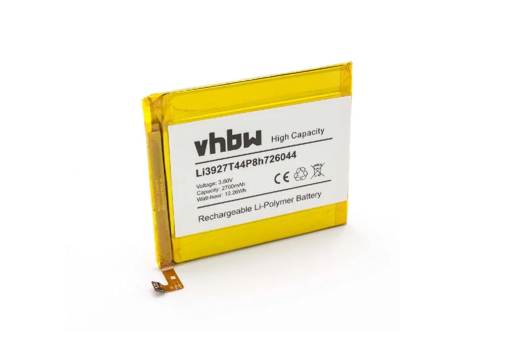 Batterie remplace ZTE Li3927T44P8h726044 téléphone portable ZTE - 2700mAh 3,85V Li-polymère