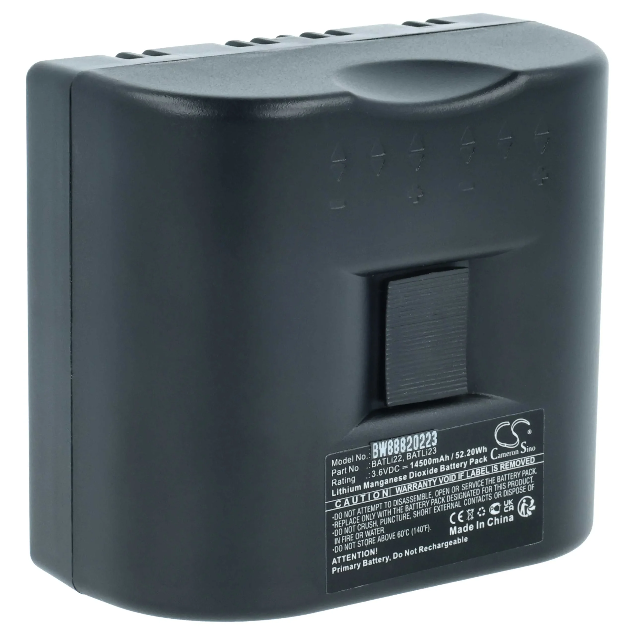 Pile remplace Daitem MPU01X, BATLI23, BATLI22 pour centrale d'alarme Daitem - 14500mAh 3,6V Li-MnO2