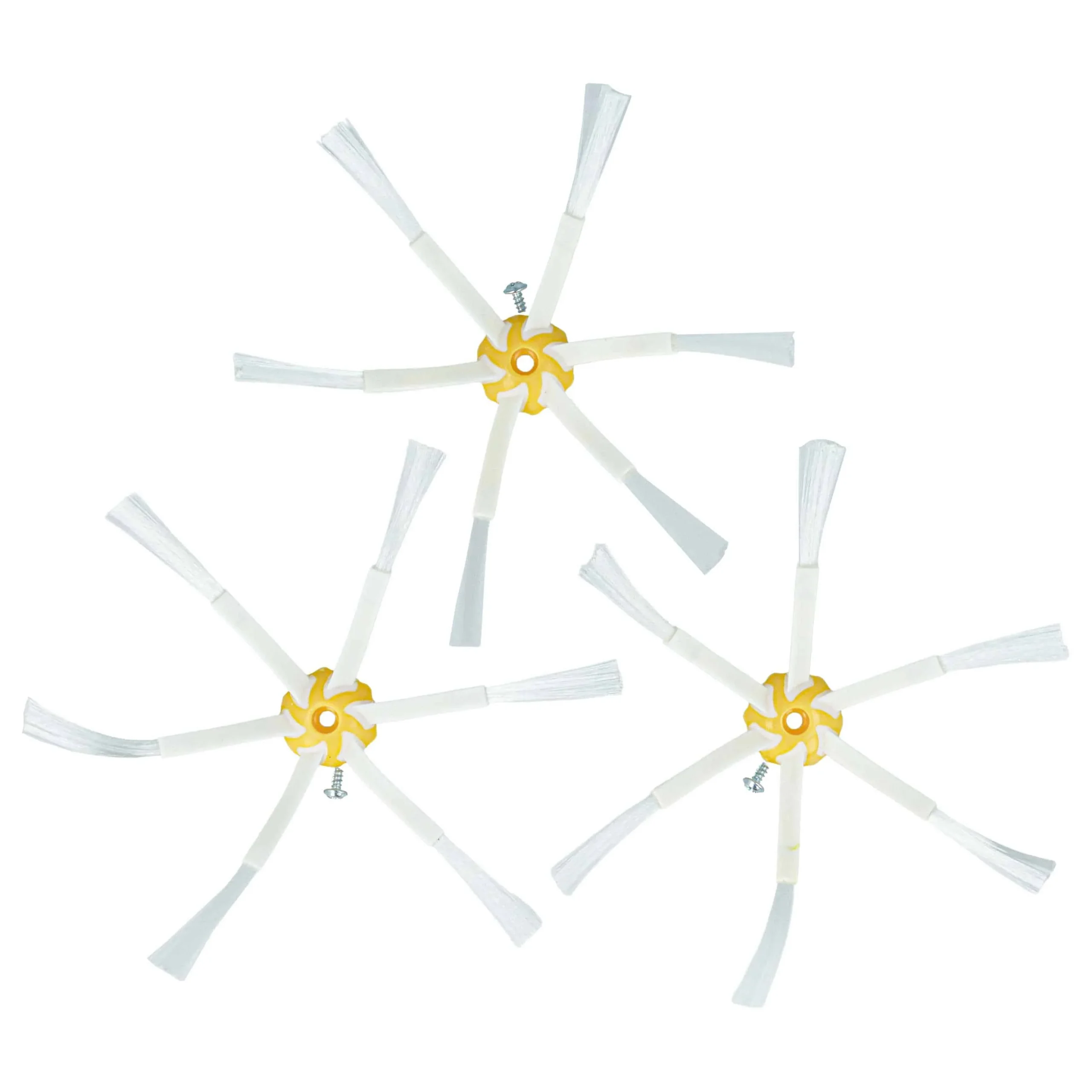 3x Brosses latérales à 6 bras pour iRobot Roomba 866, 886, 900, 980 série 500, 600, 700 - Accessoires pour aspirateur