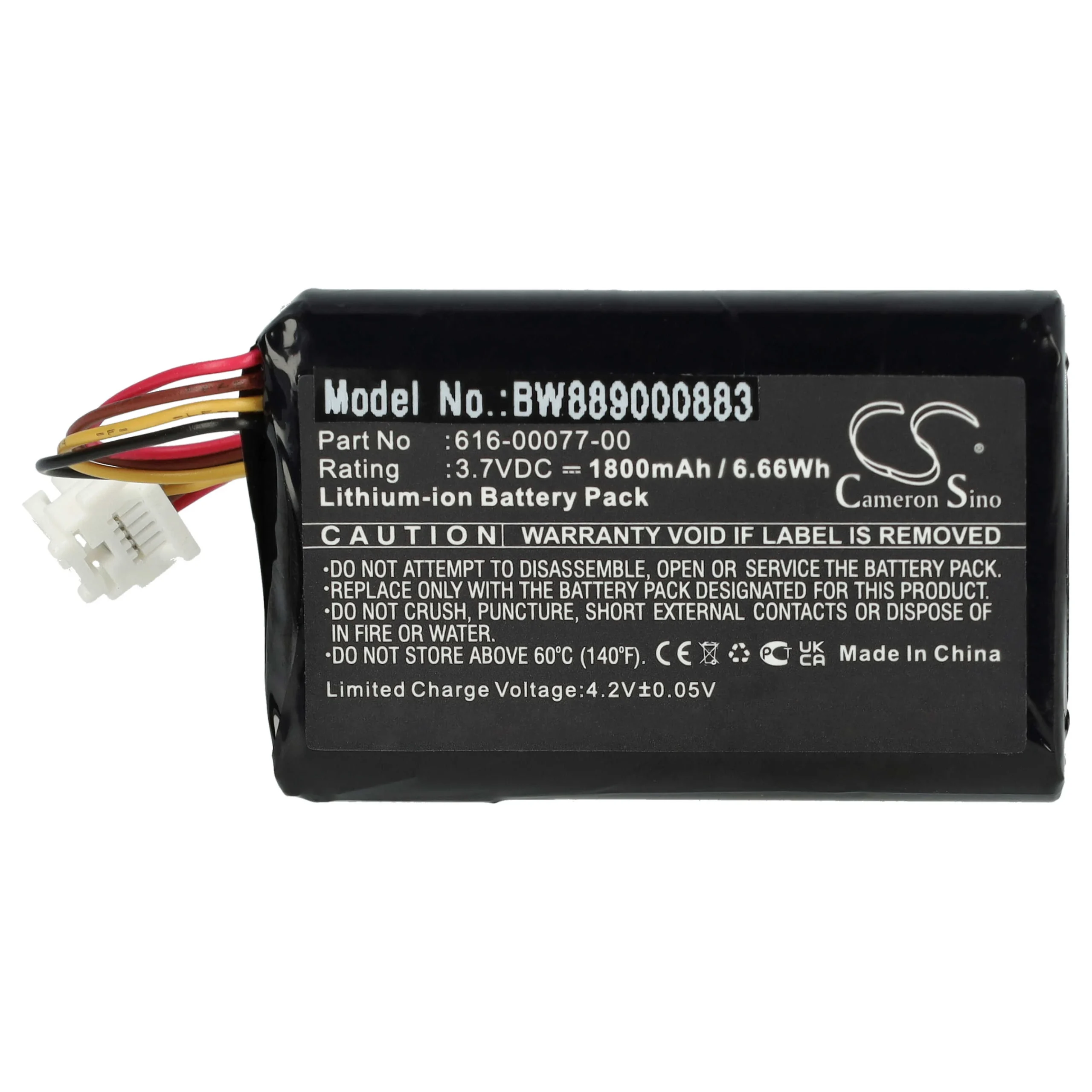 Batterie pour navigation GPS remplace 361-00077-00 Garmin Zumo 590, 595 - 1800mAh 3,7V Li-ion