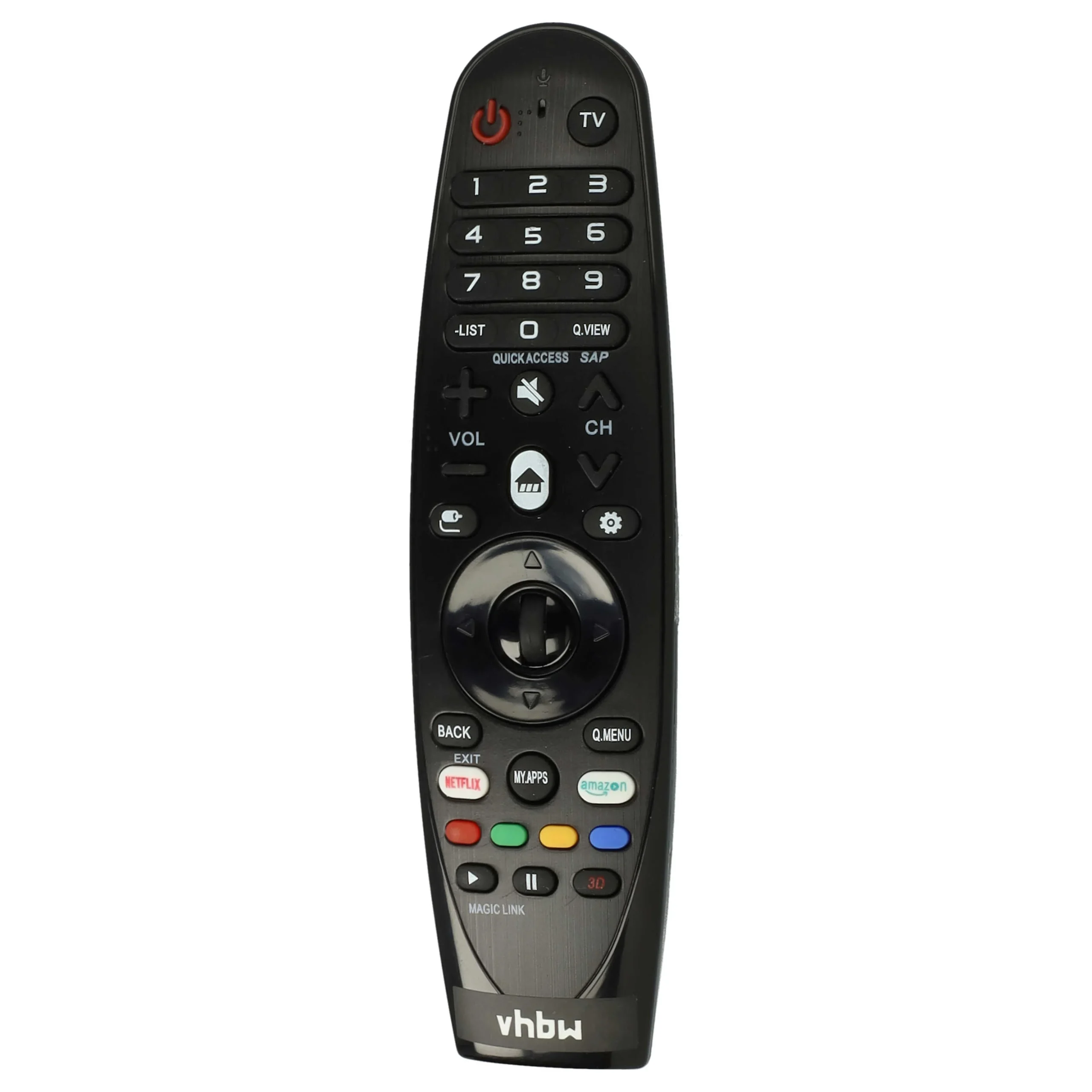 Télécommande remplace LG AN-MR600, AN-MR650, AN-MR18BA, AN-MR19, AKB75375501 pour télévision LG