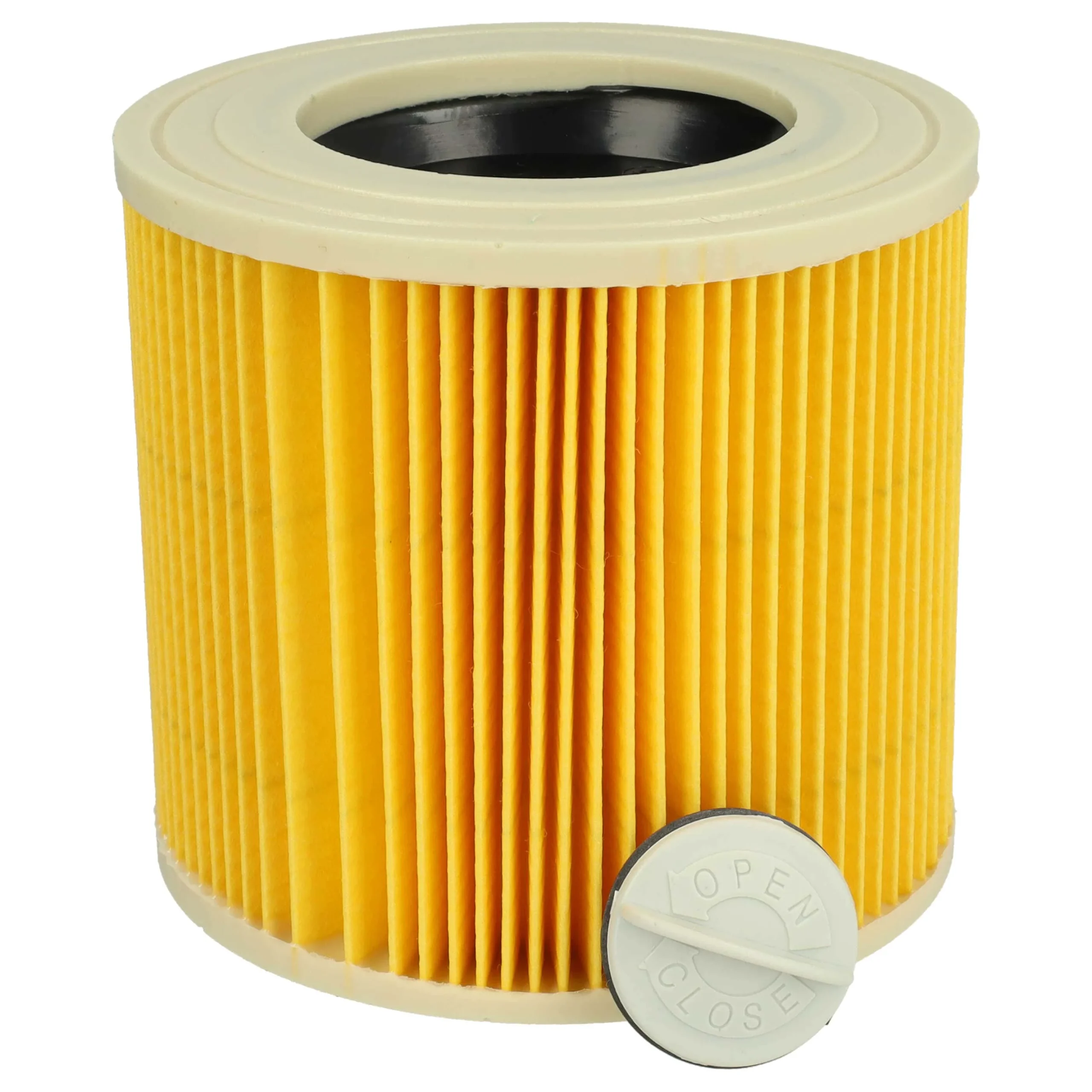 Filtre remplace Kärcher 2.863-303.0, 6.414-547.0 pour aspirateur PowerPlus - Cartouche Filtre F9, jaune