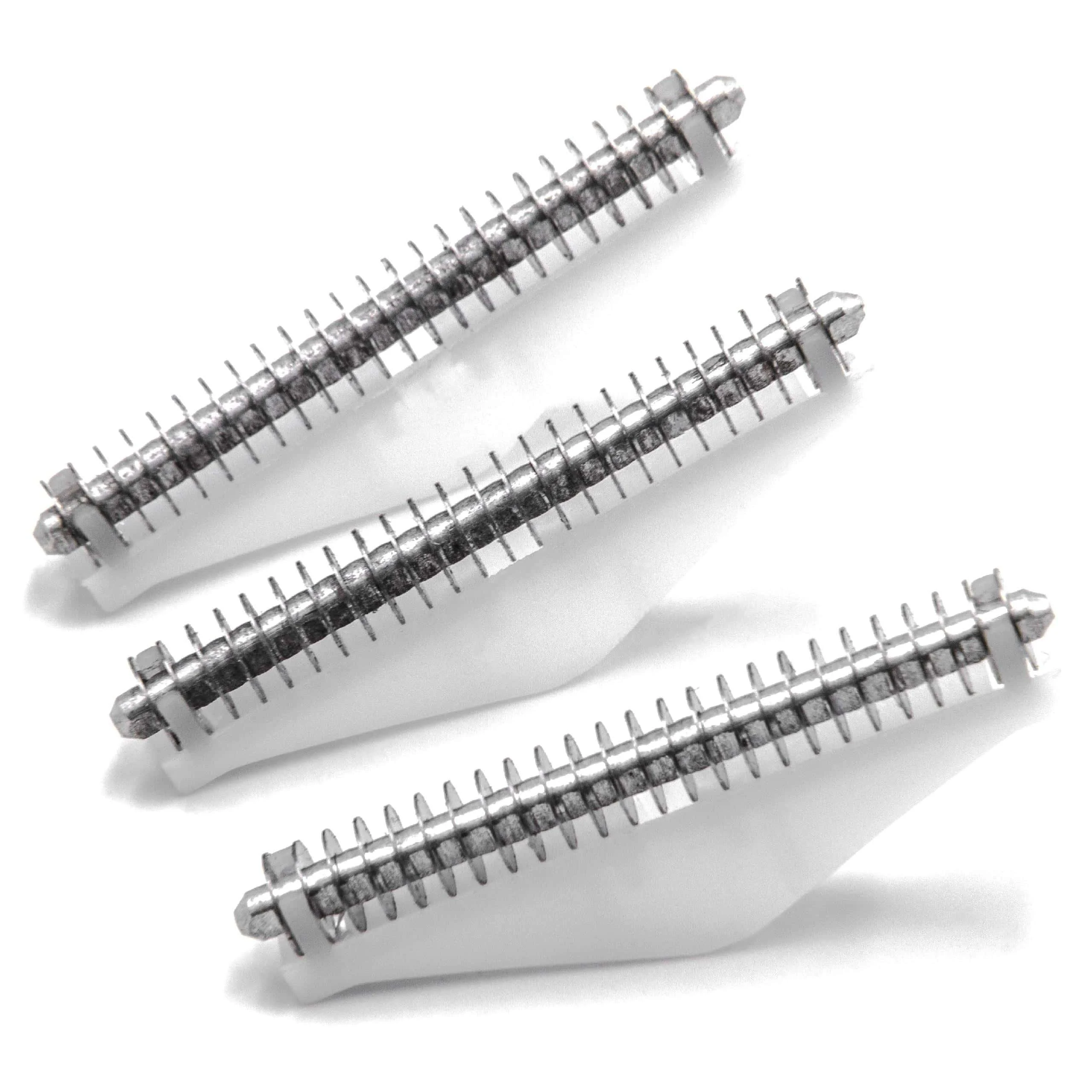 3x bloc de lames pour Remington MS3-0004, MS3-1000, MS3-1700, MS3-2000 - argenté