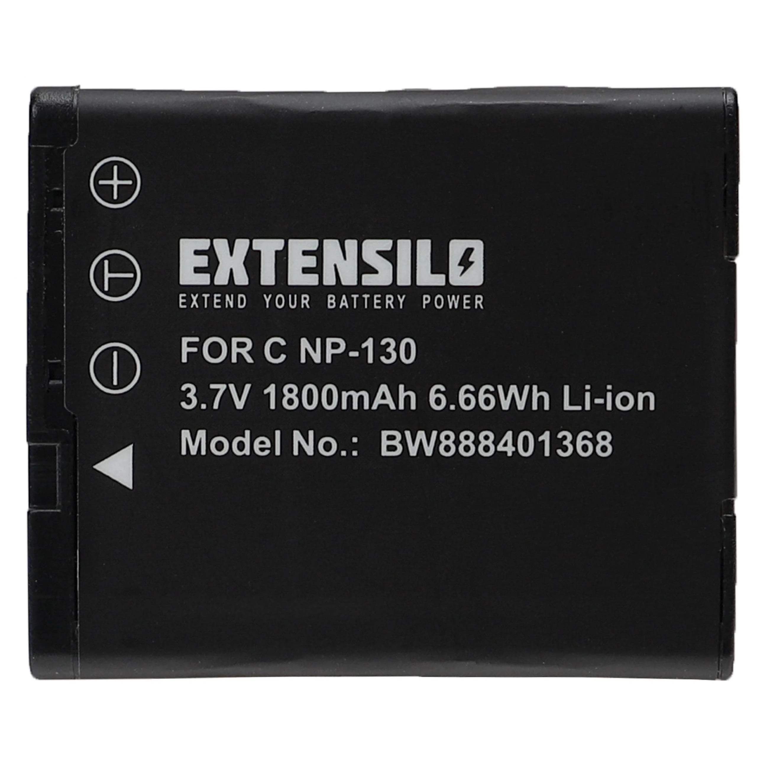 Batterie remplace Casio NP-130, NP-130A pour appareil photo Casio- 1800mAh 3,7V Li-ion