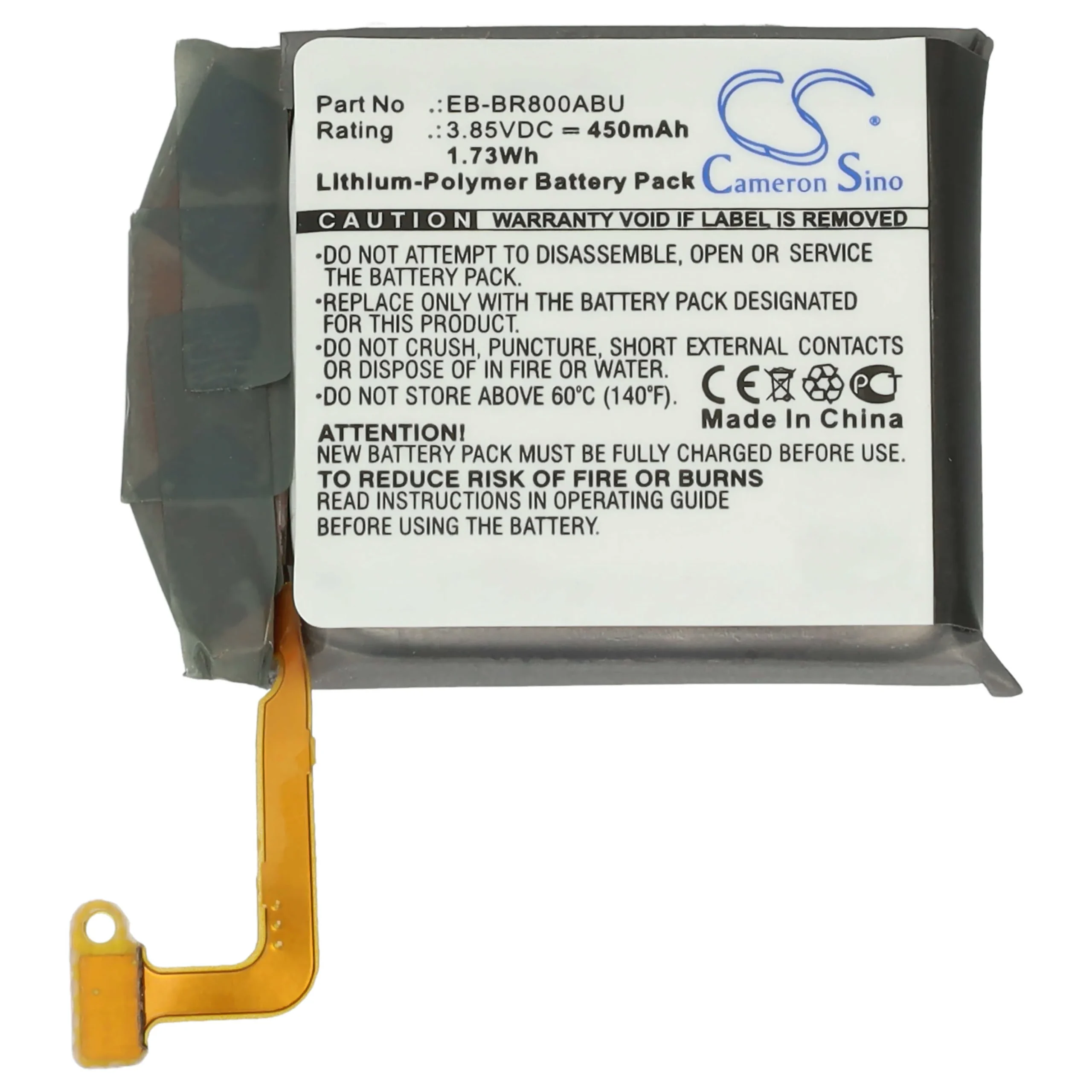 Batterie remplace Samsung EB-BR800ABU, GH43-04855A montre connectée - 450mAh 3,85V Li-polymère + outils