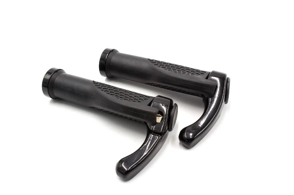 2x Poignées pour vélo, VTT, VTC - Guidon avec cornes, ergonomiques, noir