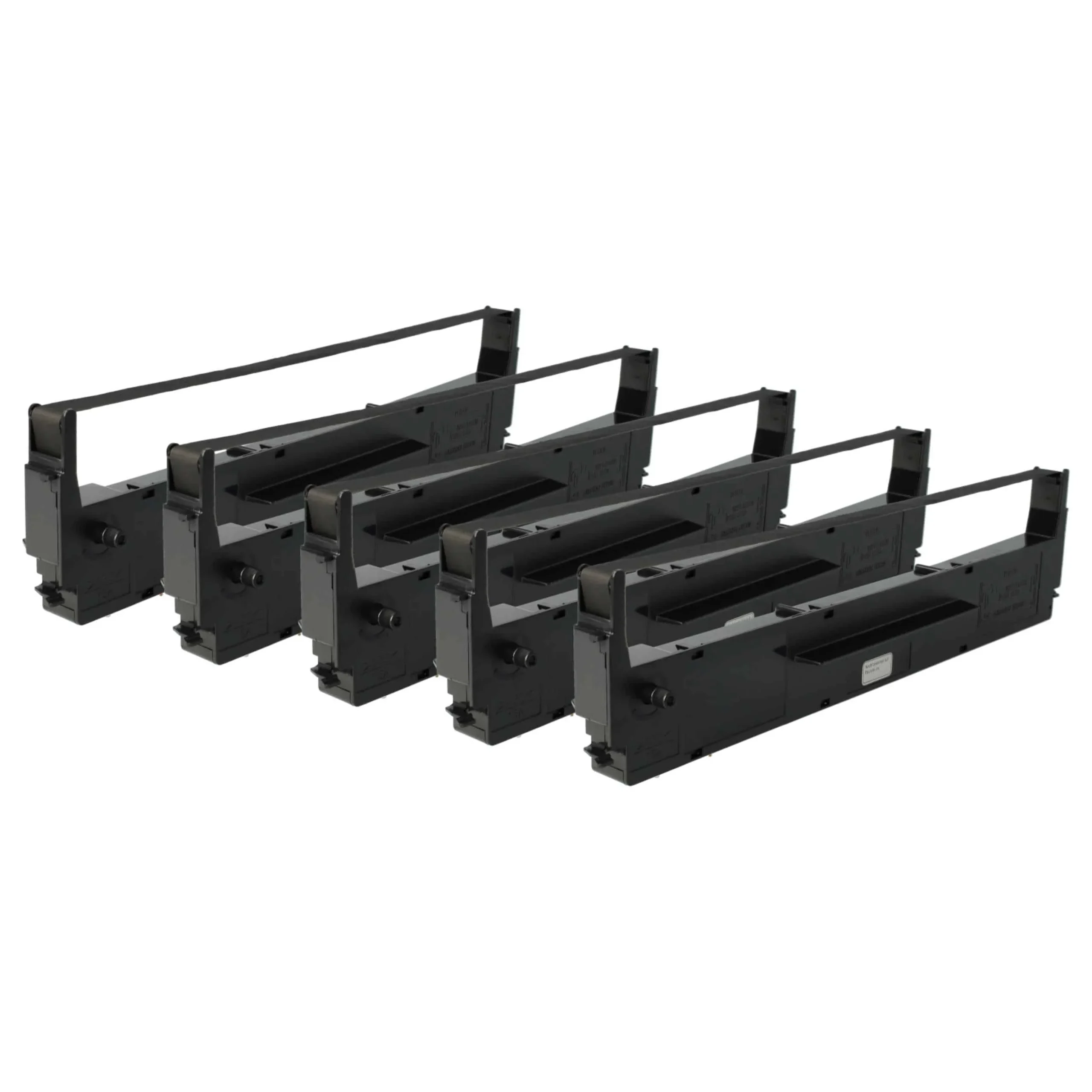 5x Ruban encreur remplace Epson C13S015021, S015637 pour imprimante matricielle / étiquette - noir