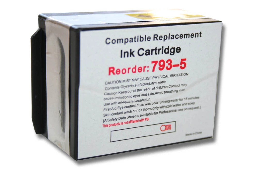 Cartouche remplace Pitney Bowes 793-5 pour imprimante Pitney Bowes - Bleu 35ml + puce