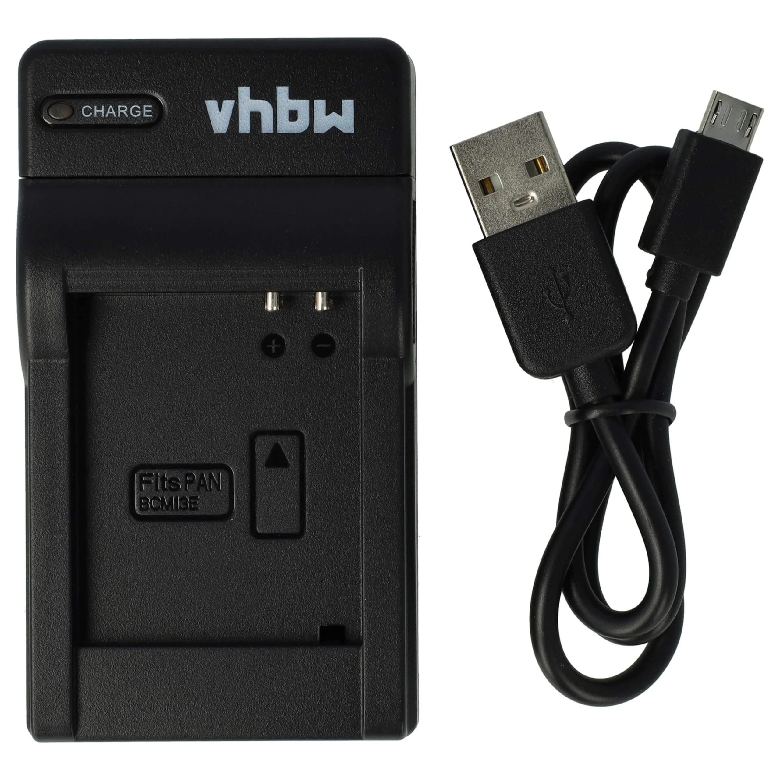 Chargeur USB-C + câble USB-C pour appareil photo Panasonic Lumix DMC-FT7, DMC-FT5, DMC-TS5, DMC-TZ40 - 0,5 A