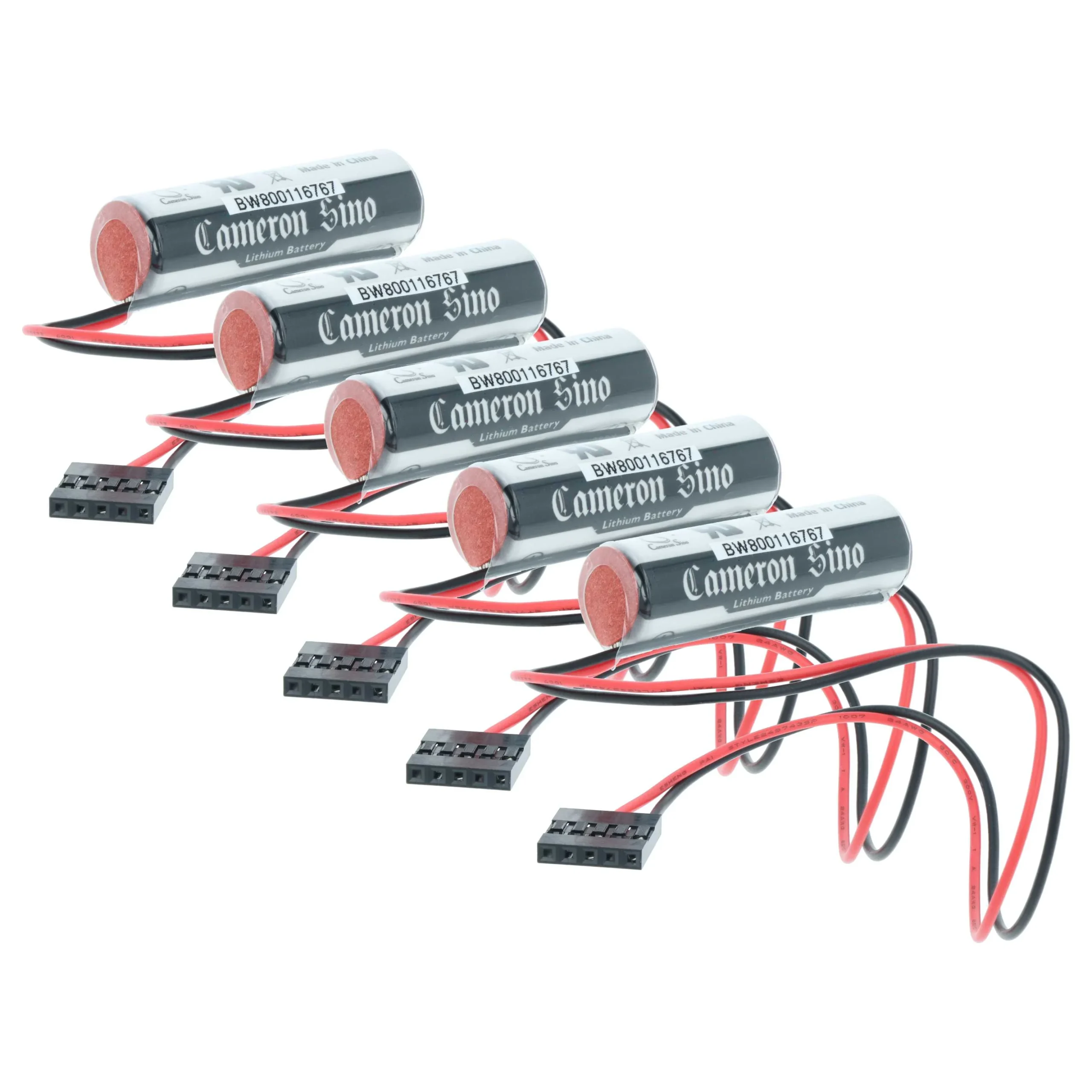 5x PilesBatteries remplace Toshiba ER6V, 479348-1 pour unité de contrôle - 2000mAh 3,6V Li-MnO2