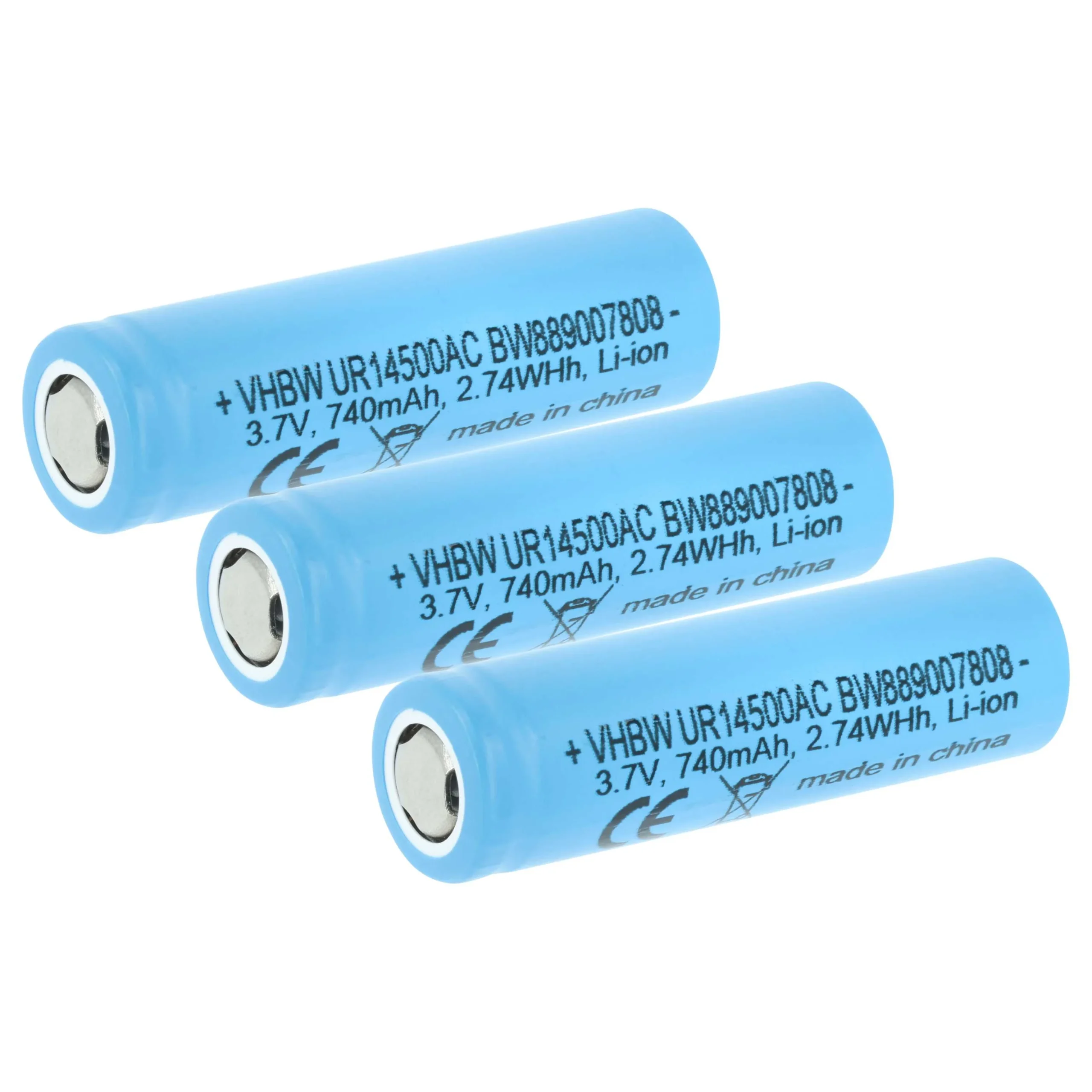 3x Batteries remplace Braun 81728497 pour brosse à dents Braun - 740mAh 3,7V Li-ion