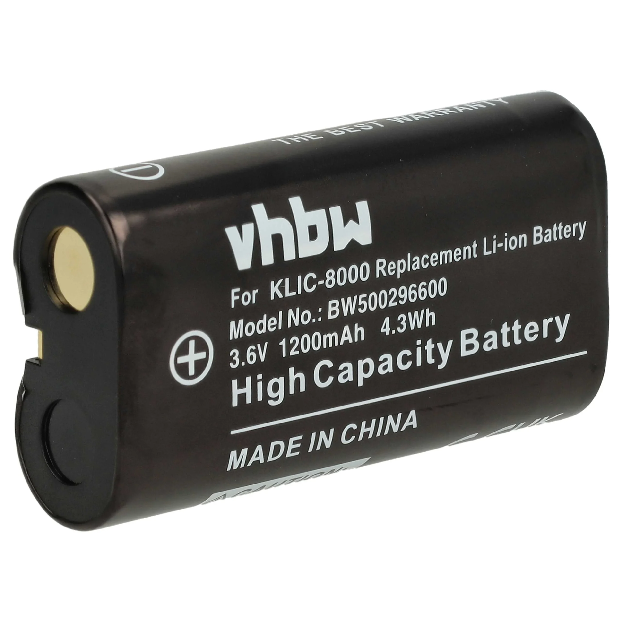 Batterie remplace Kodak Klic-8000, RB50 pour appareil photo Jay-Tech- 1520mAh 3,6V Li-ion