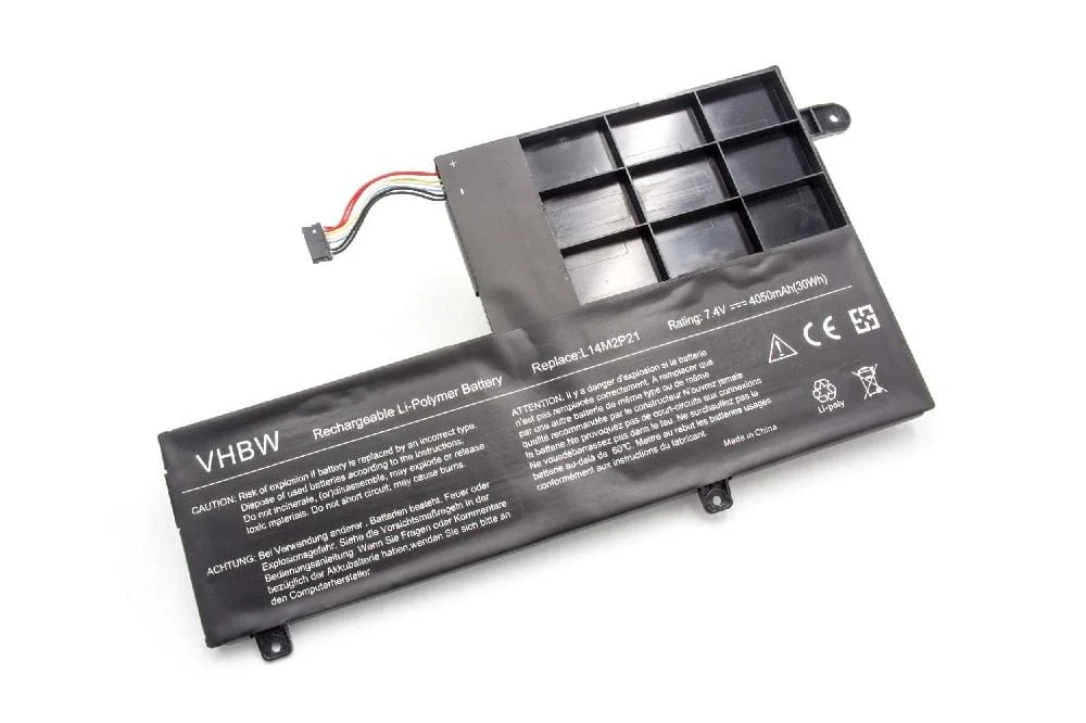 Batterie remplace Lenovo 5B10G78610, 5B10G78612 pour ordinateur portable Lenovo- 4050mAh 7,4V Li-polymère