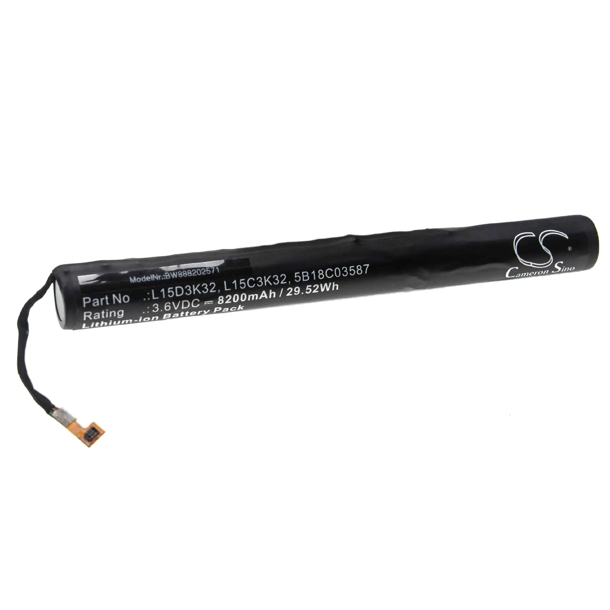 Batterie remplace Lenovo 5B18C03587, L15C3K32, L15D3K32 tablette - 8200mAh 3,6V Li-ion