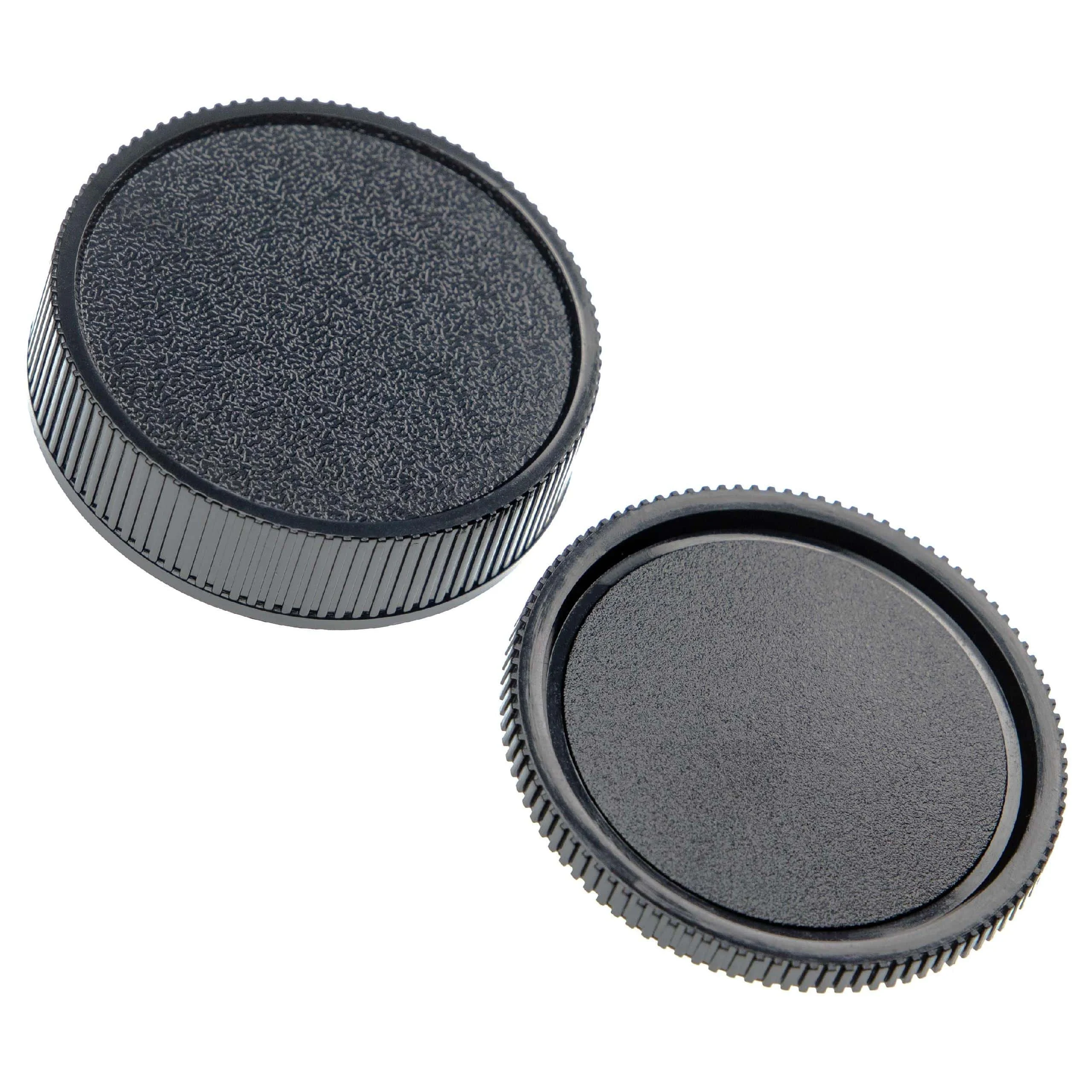 vhbw Lot de bouchons d'objectif compatible avec Carl Zeiss / Leica objectifs - Caches avant et arrière
