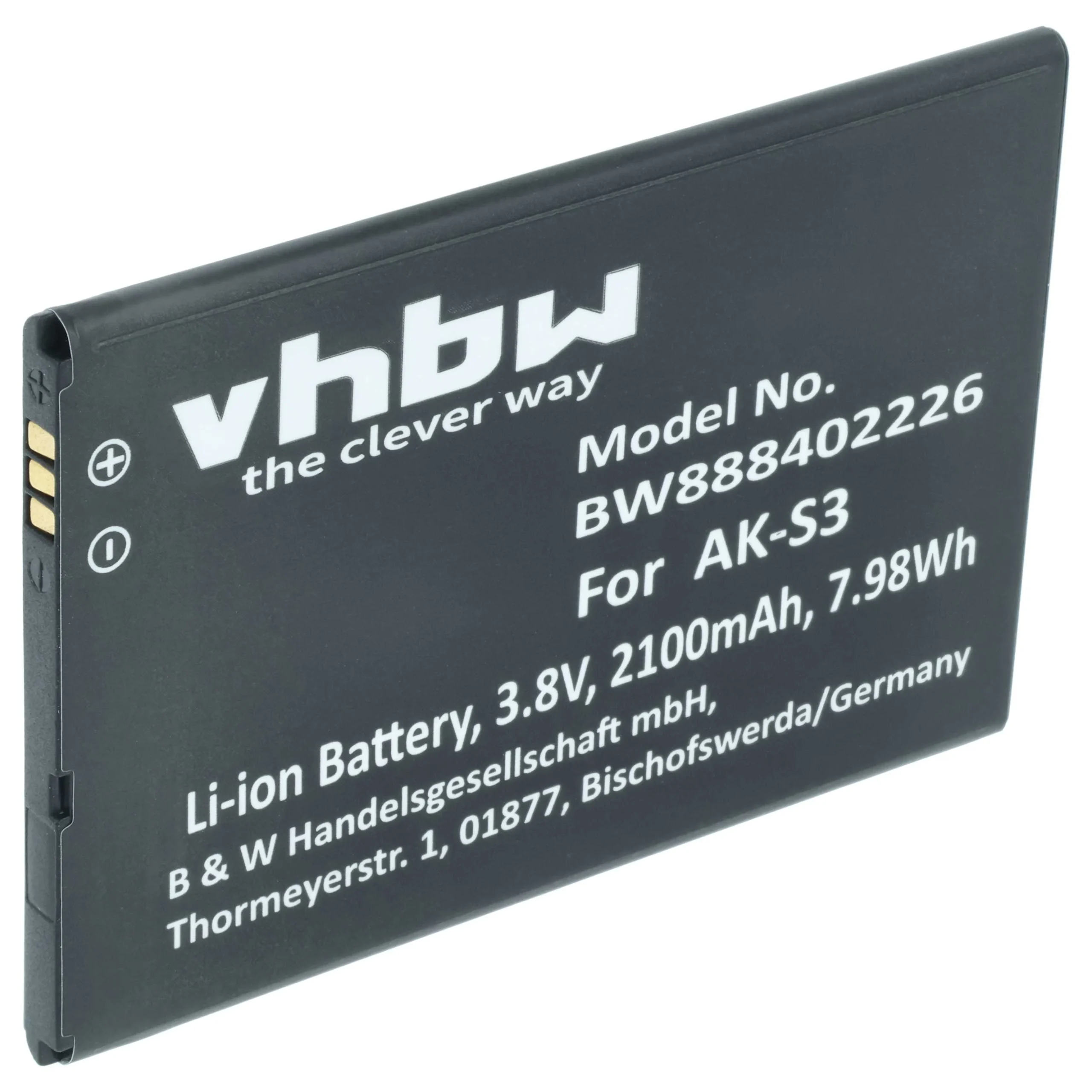 Batterie remplace Emporia AK-S3 téléphone portable senior Emporia - 2100mAh 3,8V Li-polymère