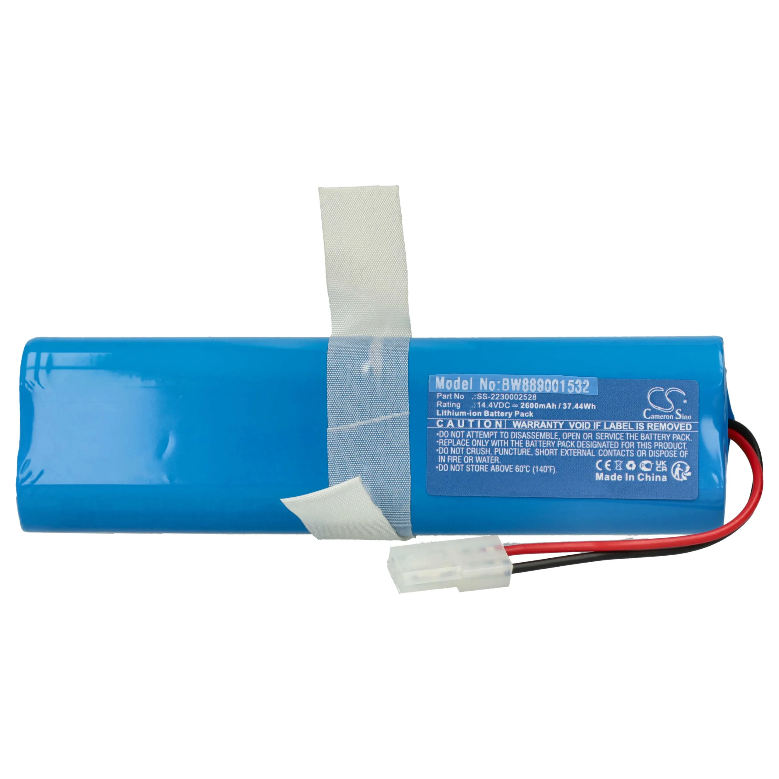 Batterie remplace 360 D043-INR-M26-4S1P, SS-2230002528 pour robot aspirateur Tefal - 2600mAh 14,4V Li-ion