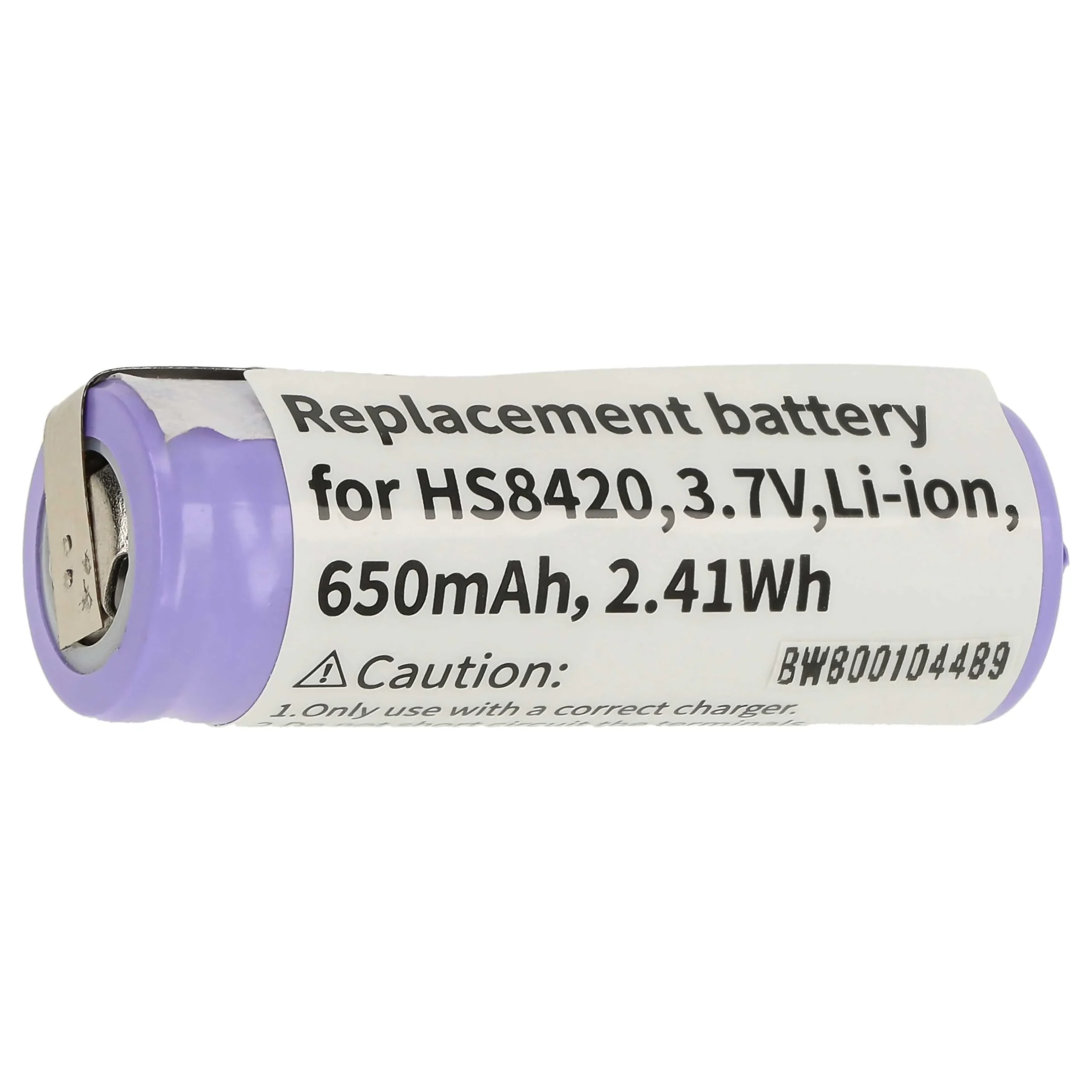 Batterie remplace Philips US14430VR, KR112RRL pour rasoir électrique Philips - 650mAh 3,7V Li-ion