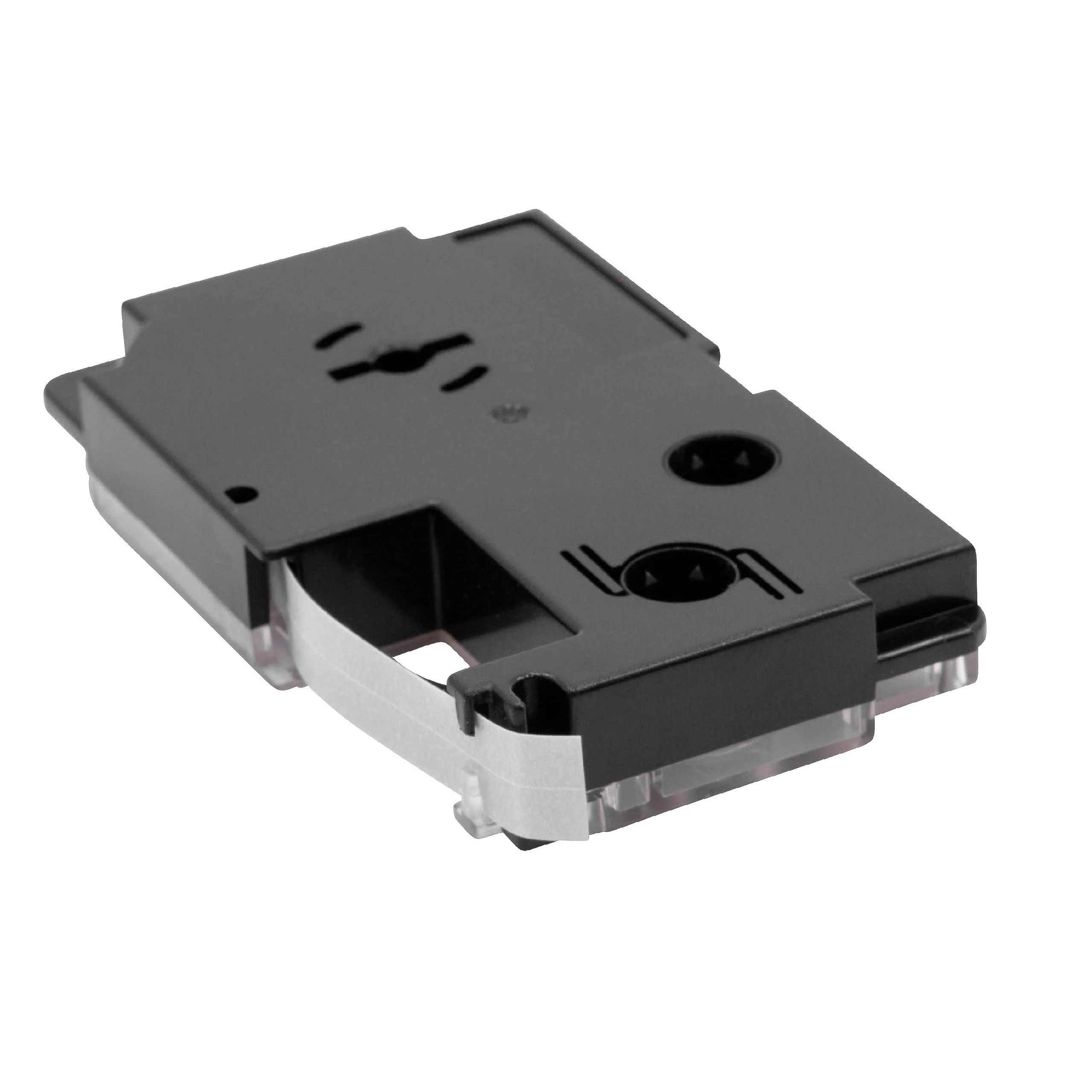 Cassette à ruban remplace Casio XR-9GX - 9mm lettrage Noir ruban Transparent, plastique