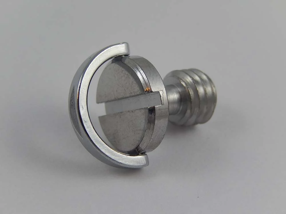 Vis de trépied 3/8" pour appareil photo, DSLR - Longueur 16 mm, passe-boucle (D-Ring) pour mousqueton
