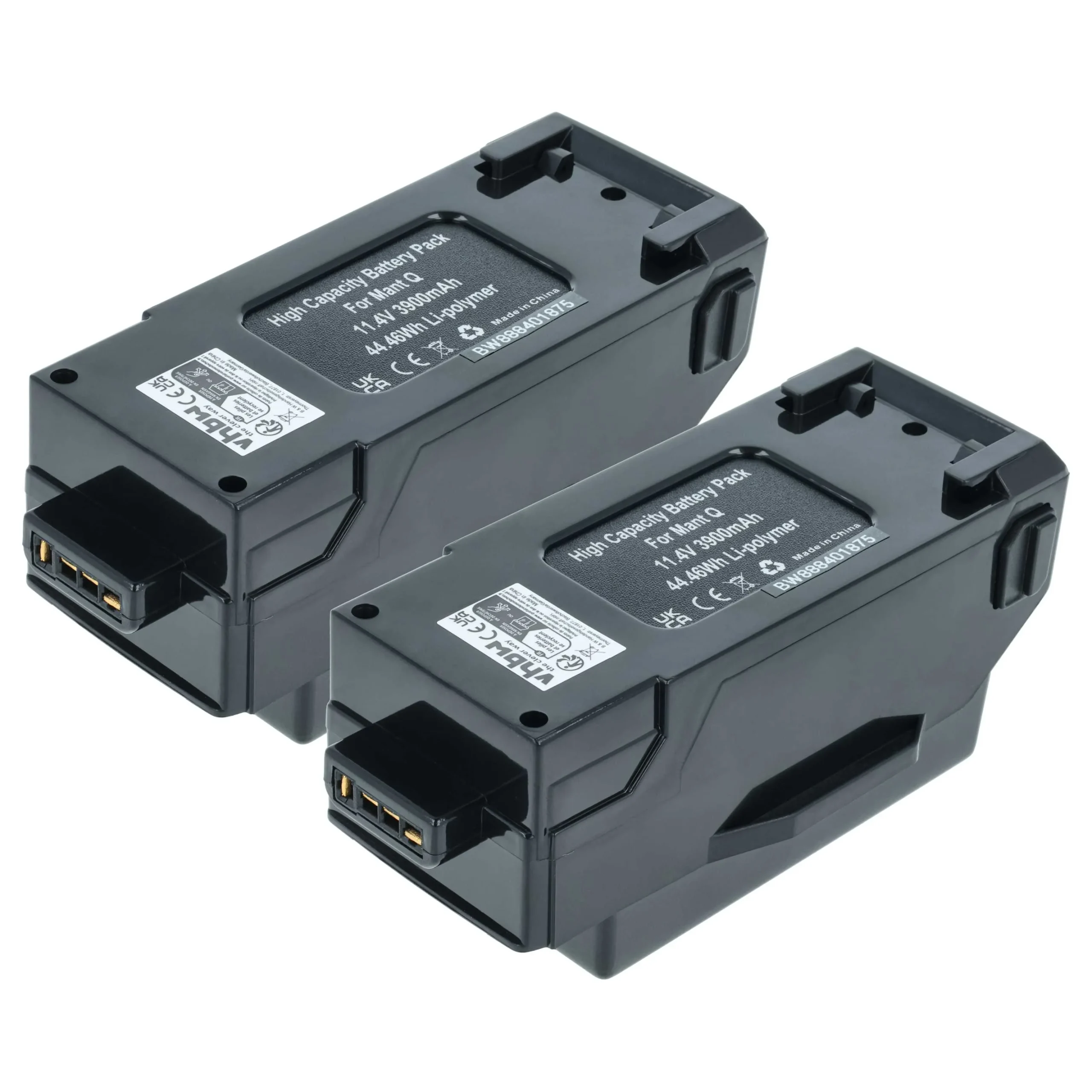 2x Batteries remplace Yuneec YUNB3S2800 pour drone Yuneec- 3900mAh 11,4V Li-polymère