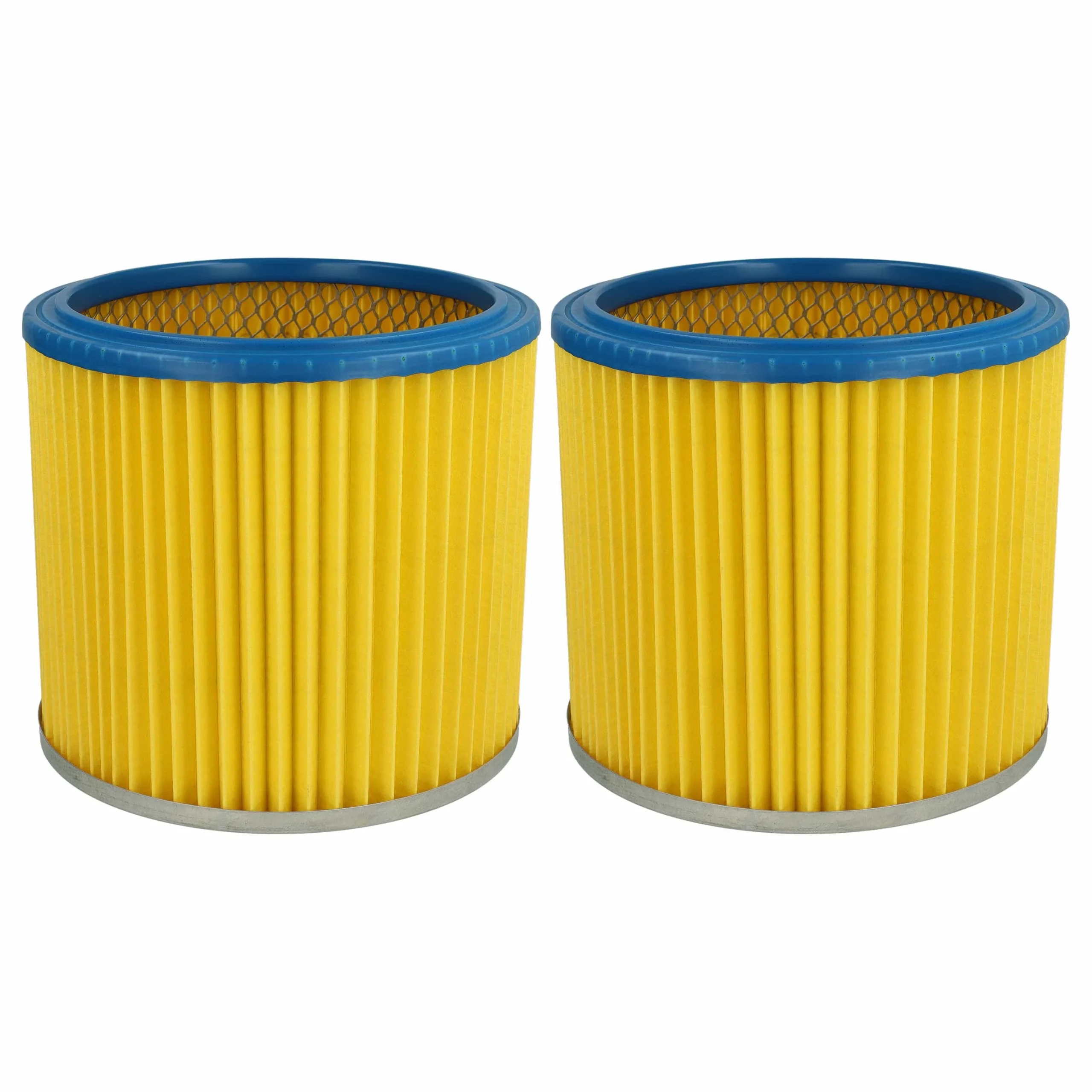2x Filtre remplace Einhell 2351110 pour aspirateur Güde - filtre F7, bleu / jaune