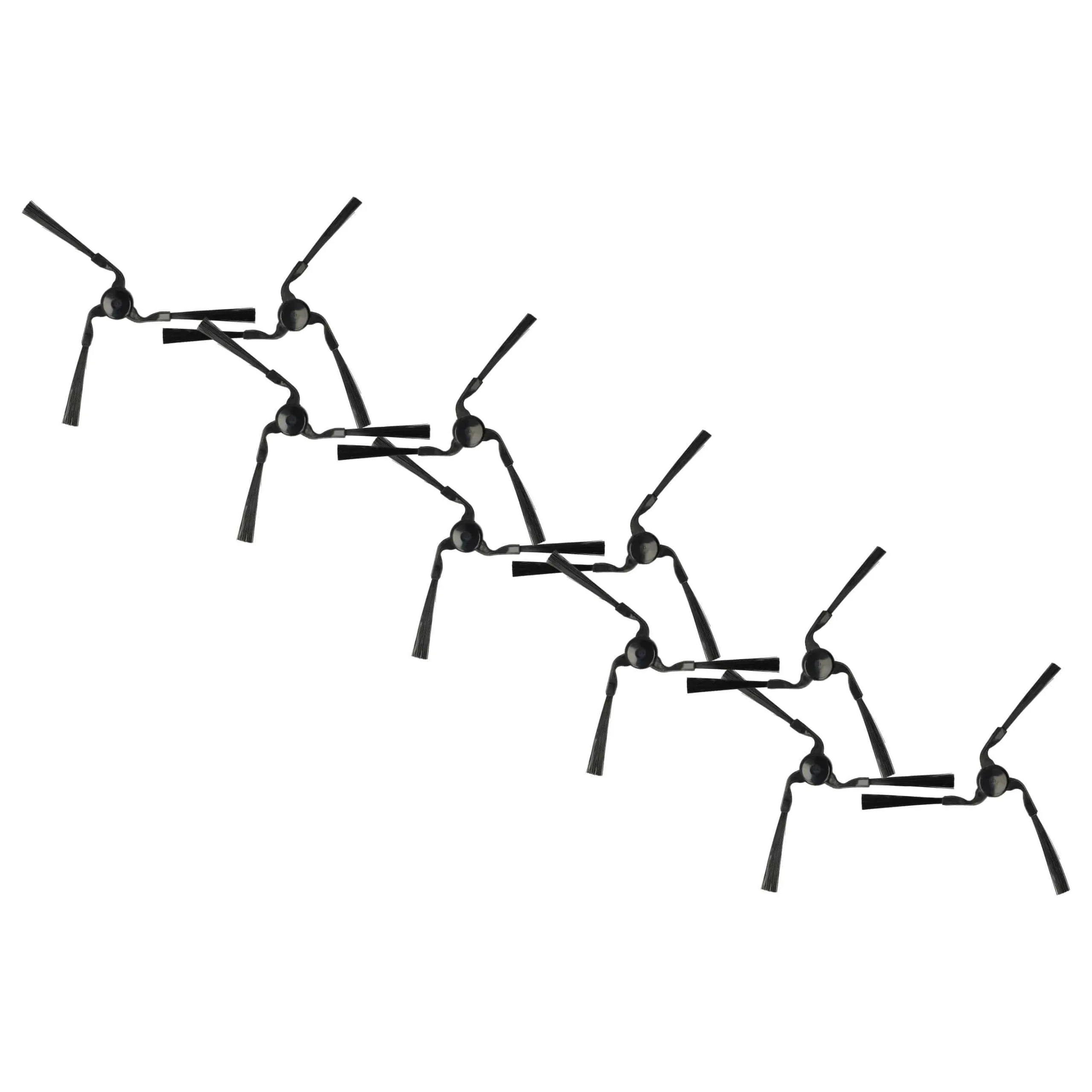 10x Brosses latérales à 3 bras (droit et gauche) remplace Miele 9724010, RX1-SB, RX-SB2 pour Miele