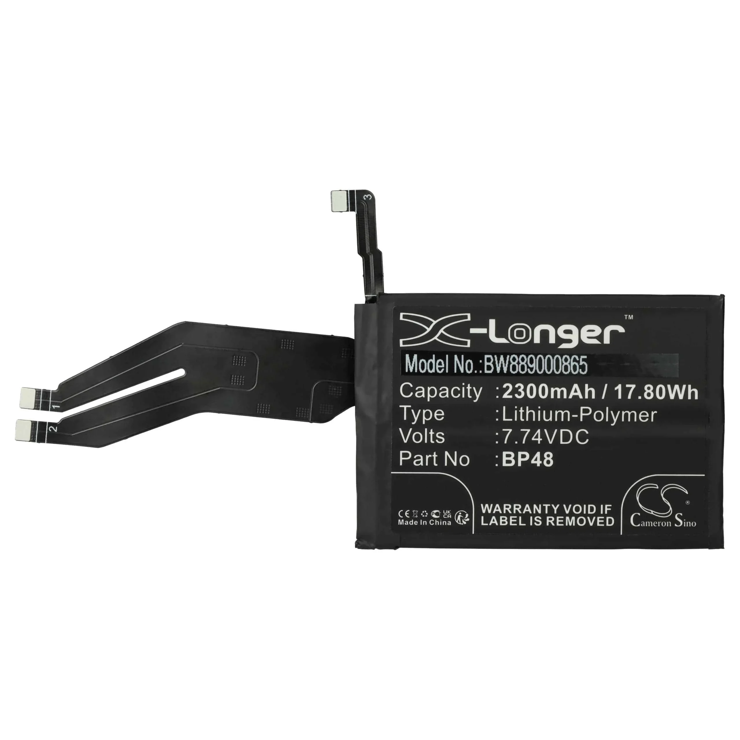 Batterie remplace Xiaomi BP48 téléphone portable Xiaomi - 2300mAh 7,74V Li-polymère