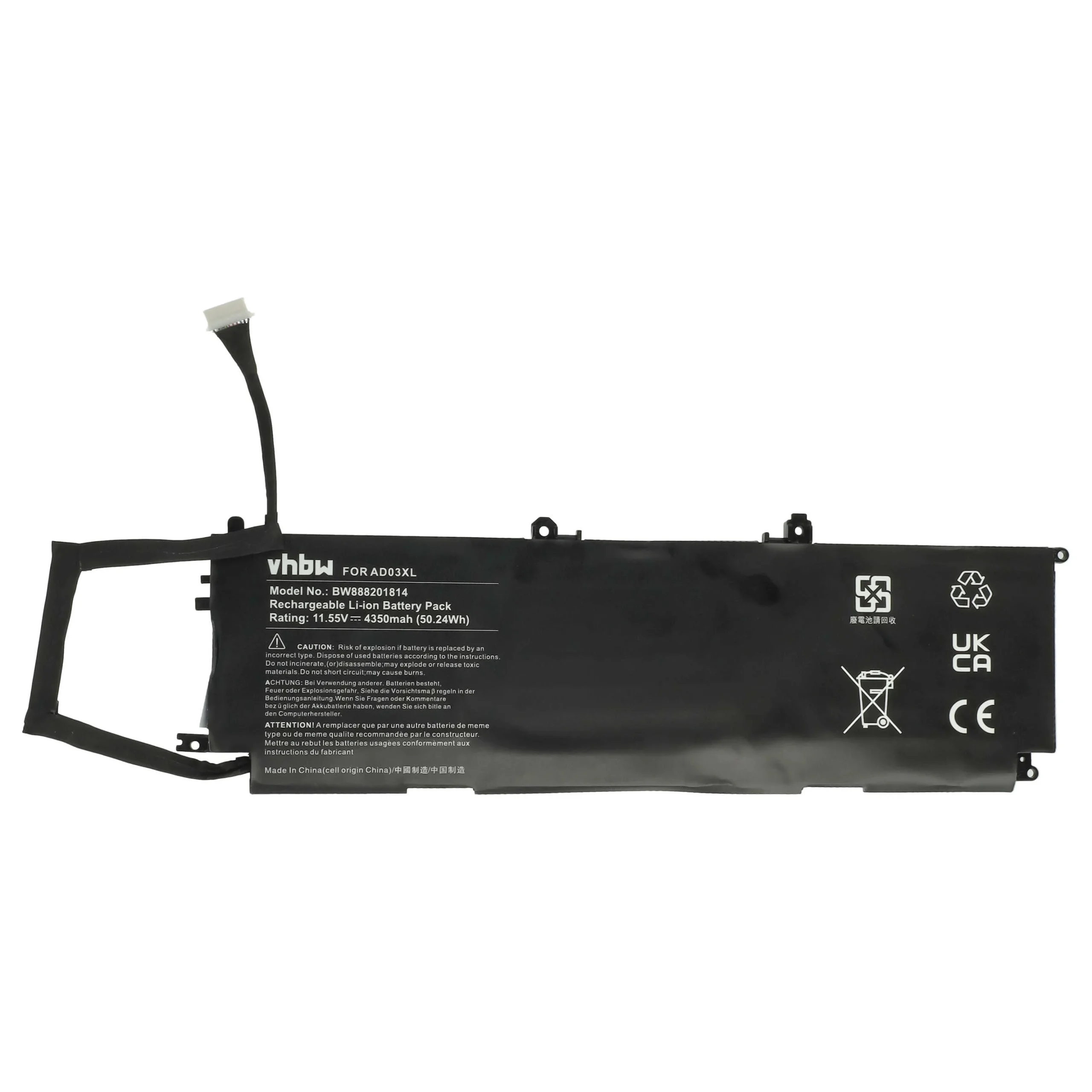 Batterie remplace HP 921409-2C1, 921439-855, 921409-271 pour ordinateur portable HP- 4350mAh 11,55V Li-ion