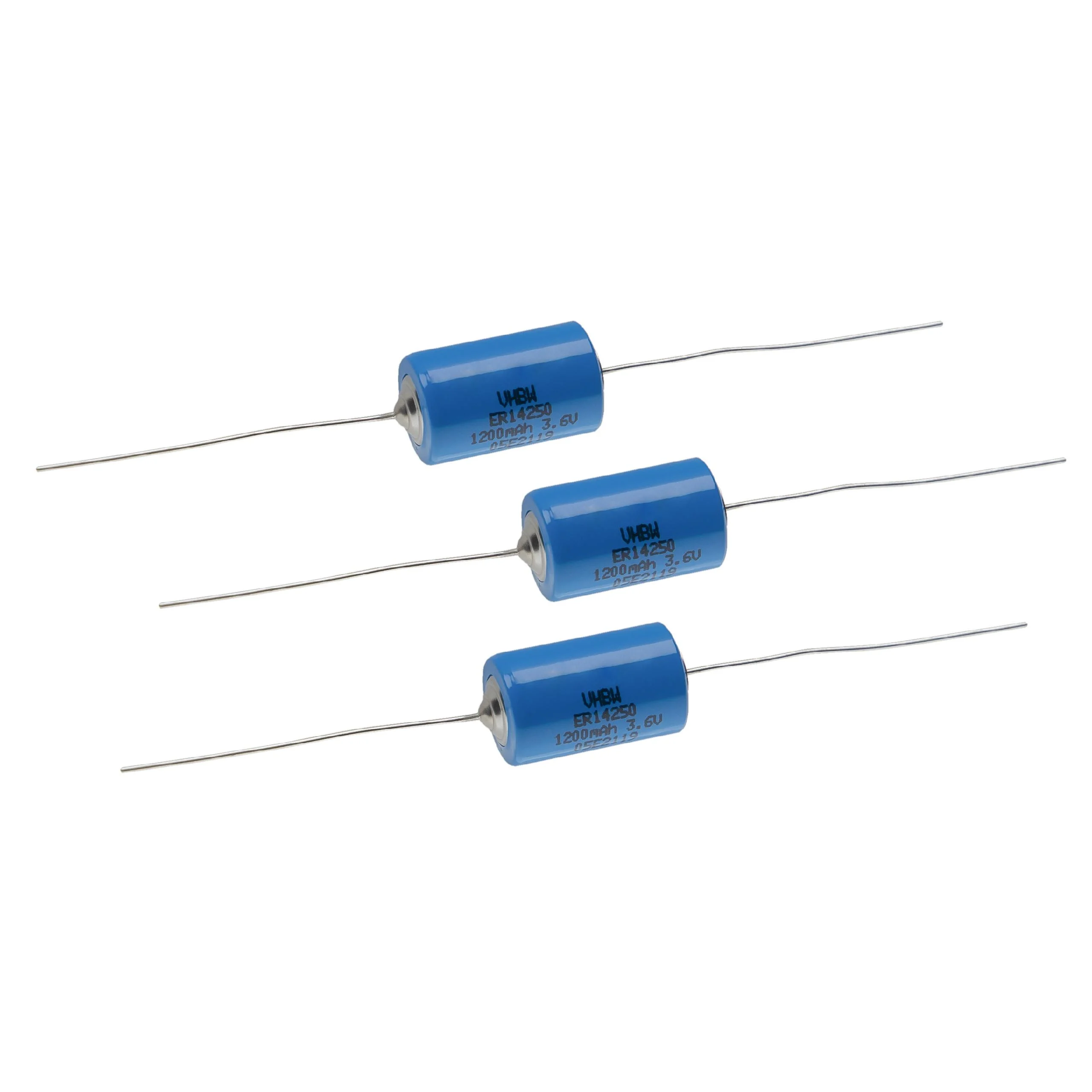 Pile (3 pcs.) ER14250 - 1200mAh 3,6V Li-SOCl2 avec pattes à souder