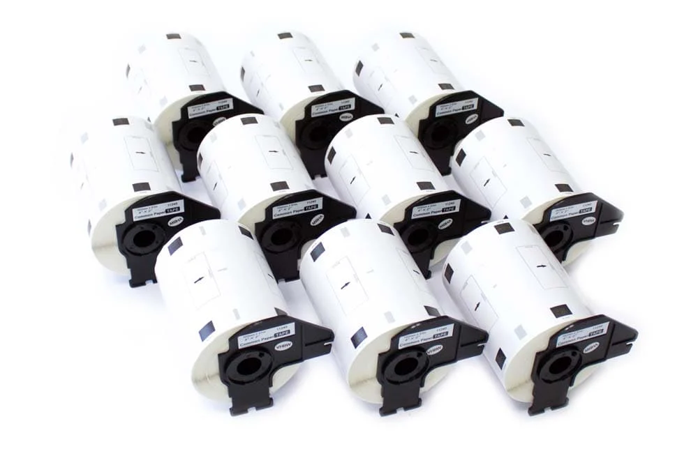 10x Étiquette remplacent Brother DK-11240 pour imprimante étiqueteuse - 102mm x 51mm + support