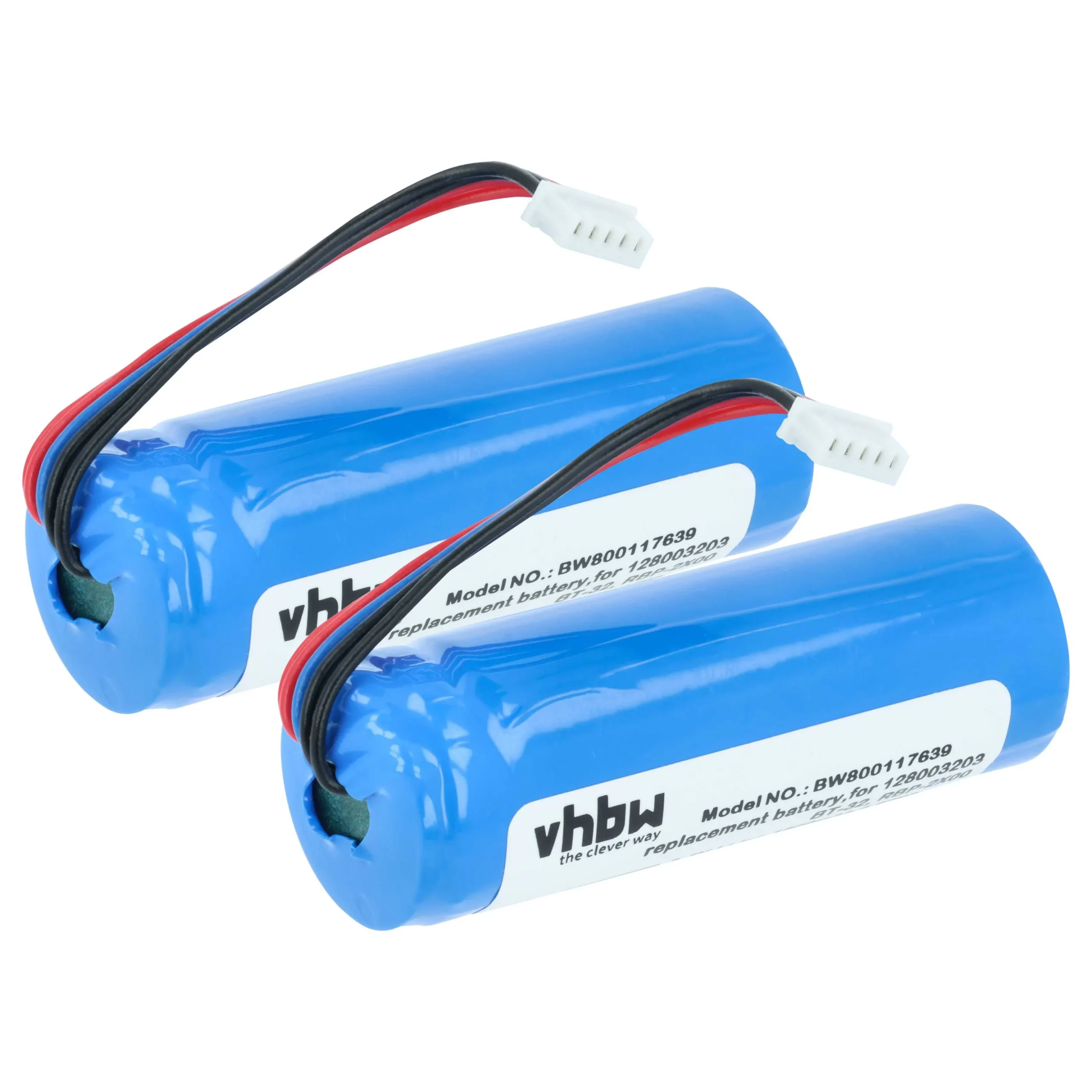 2x Batteries remplace Datalogic BT-32, 128003203, RBP-2X00 pour scanner de code-barre Datalogic - 1600mAh 3,7V