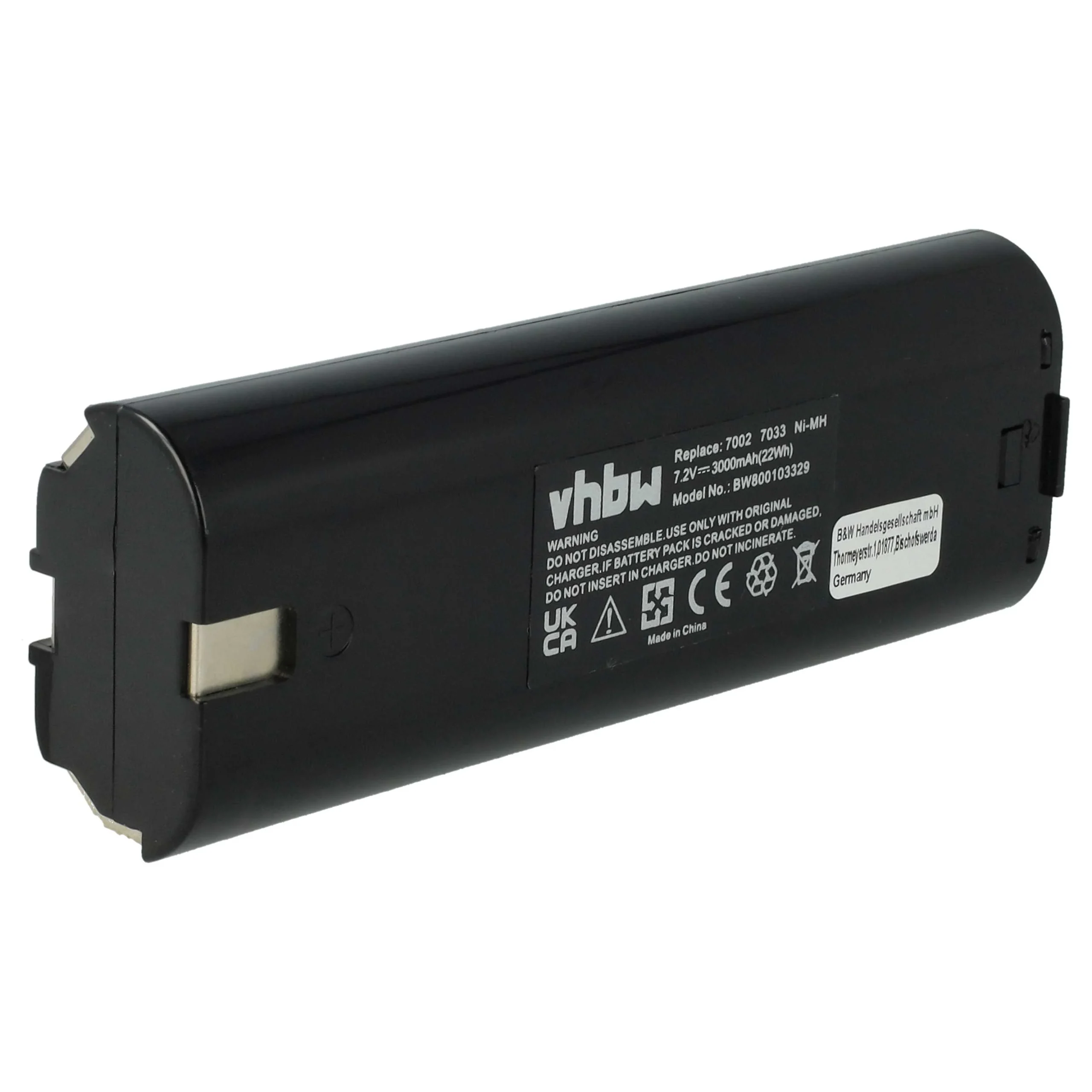 Batterie remplace Einhell 91011 outil électrique Mikrofyn - 3Ah 7,2V NiMH