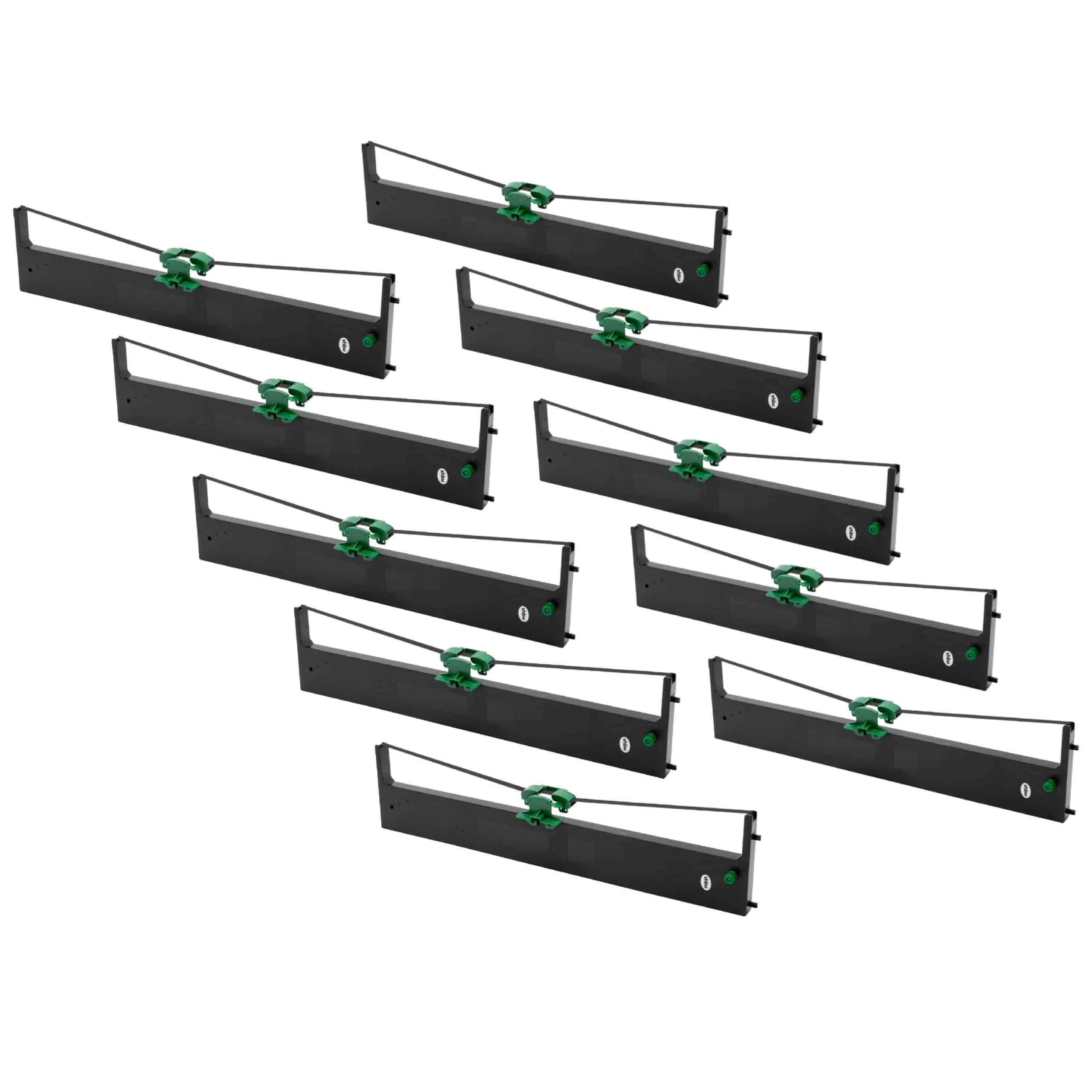 10x Ruban encreur remplace Compuprint PRK6287-6 pour imprimante matricielle / étiquette - noir