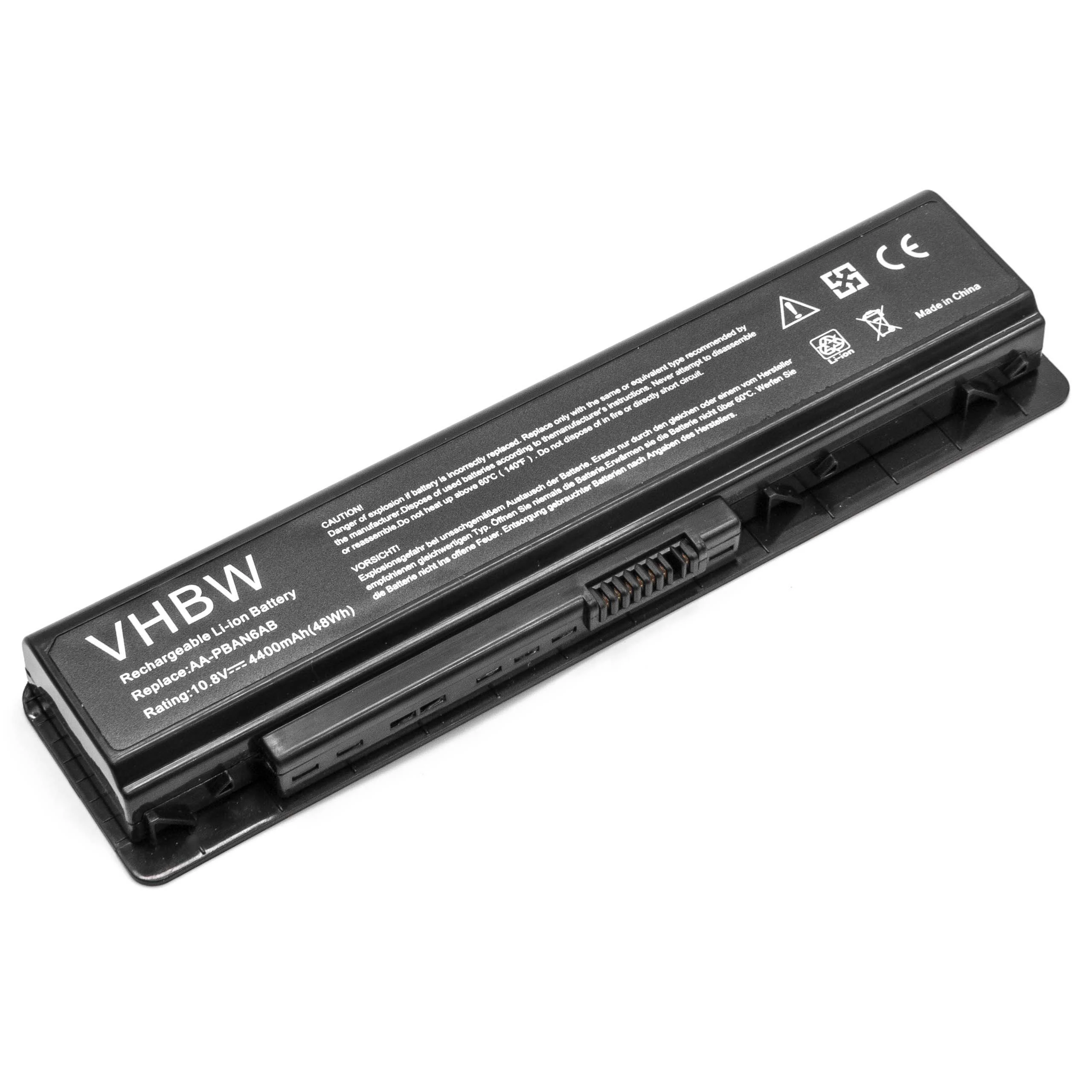 Batterie remplace Samsung AA-PLAN6AB, AA-PBAN6AB pour ordinateur portable Samsung- 4400mAh 10,8V Li-ion, noir