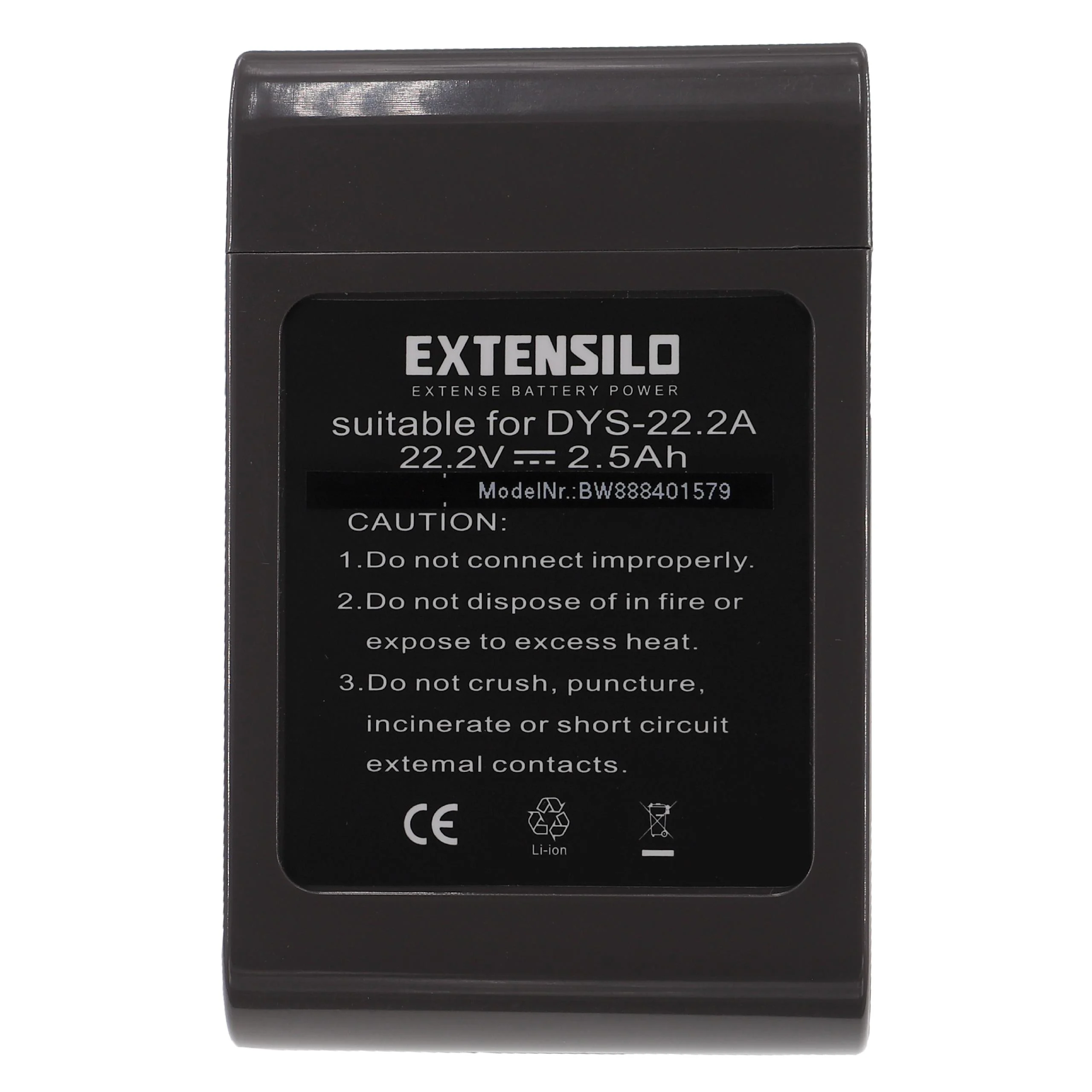 Extensilo Batterie remplace Dyson 17083-3511, 202932-02 pour aspirateur Dyson - 2500mAh 22,2V Li-ion