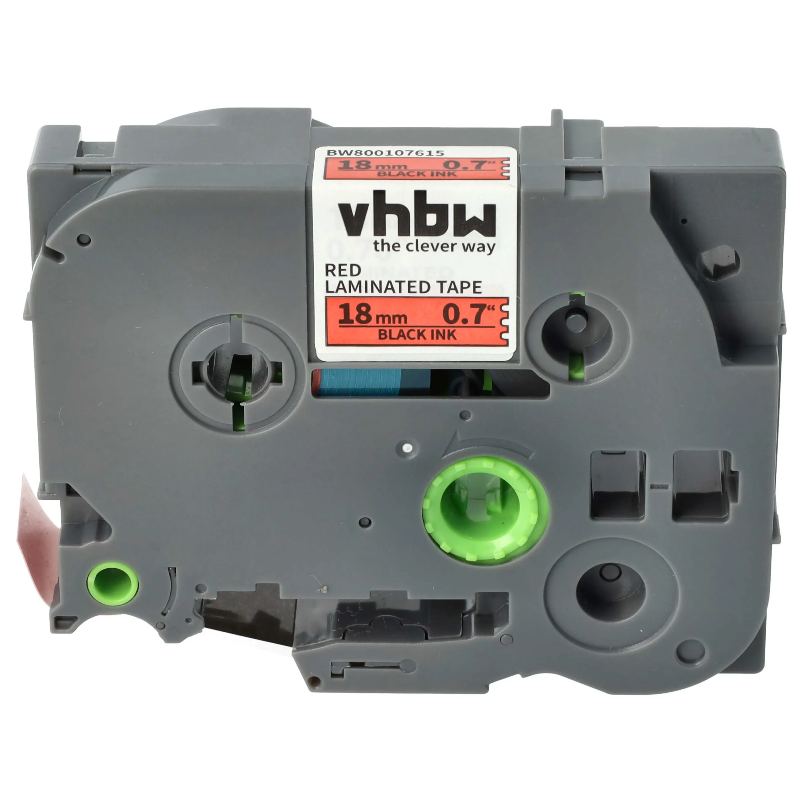 Cassette à ruban remplace Brother TZ-441, TZE-441 - 18mm lettrage Noir ruban Rouge, plastique