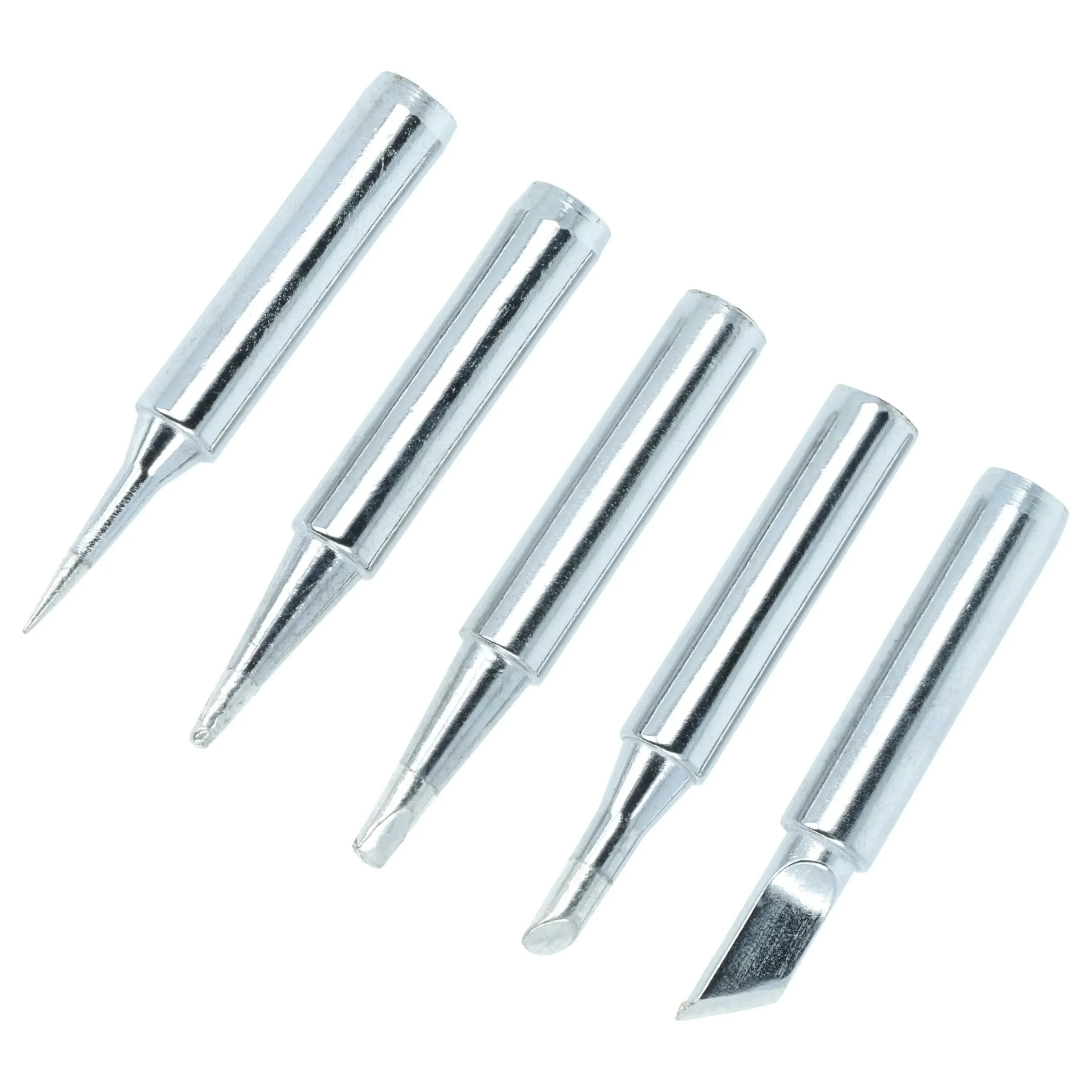 5x Pannes à souder pour fer à souder Radio Shack, Hakko, Aoyue, Atten - Set 900M-T / 900M, cuivre / fer